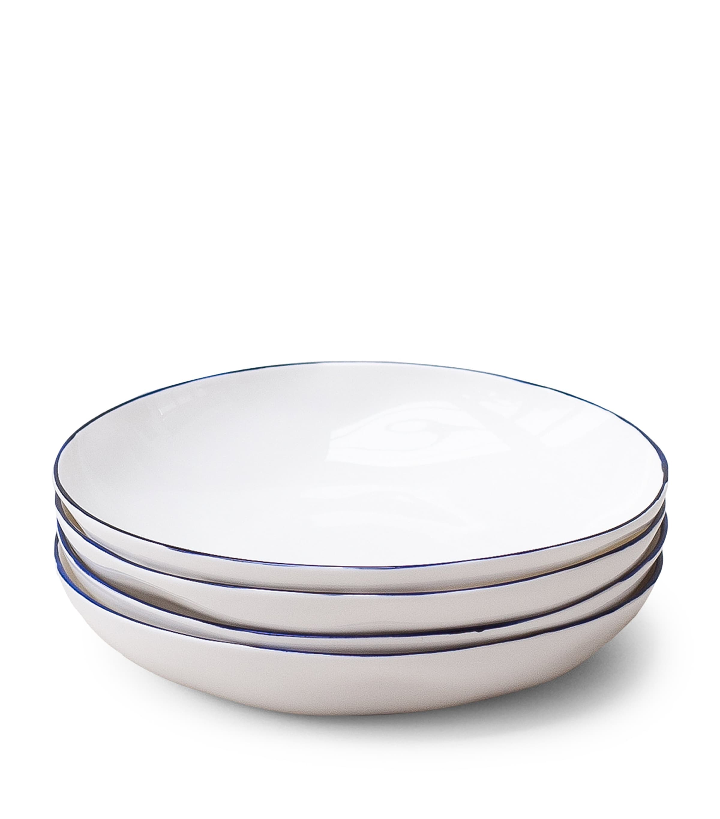 Feldspar Set Of 4 Cobalt Pasta Bowls In Blue
