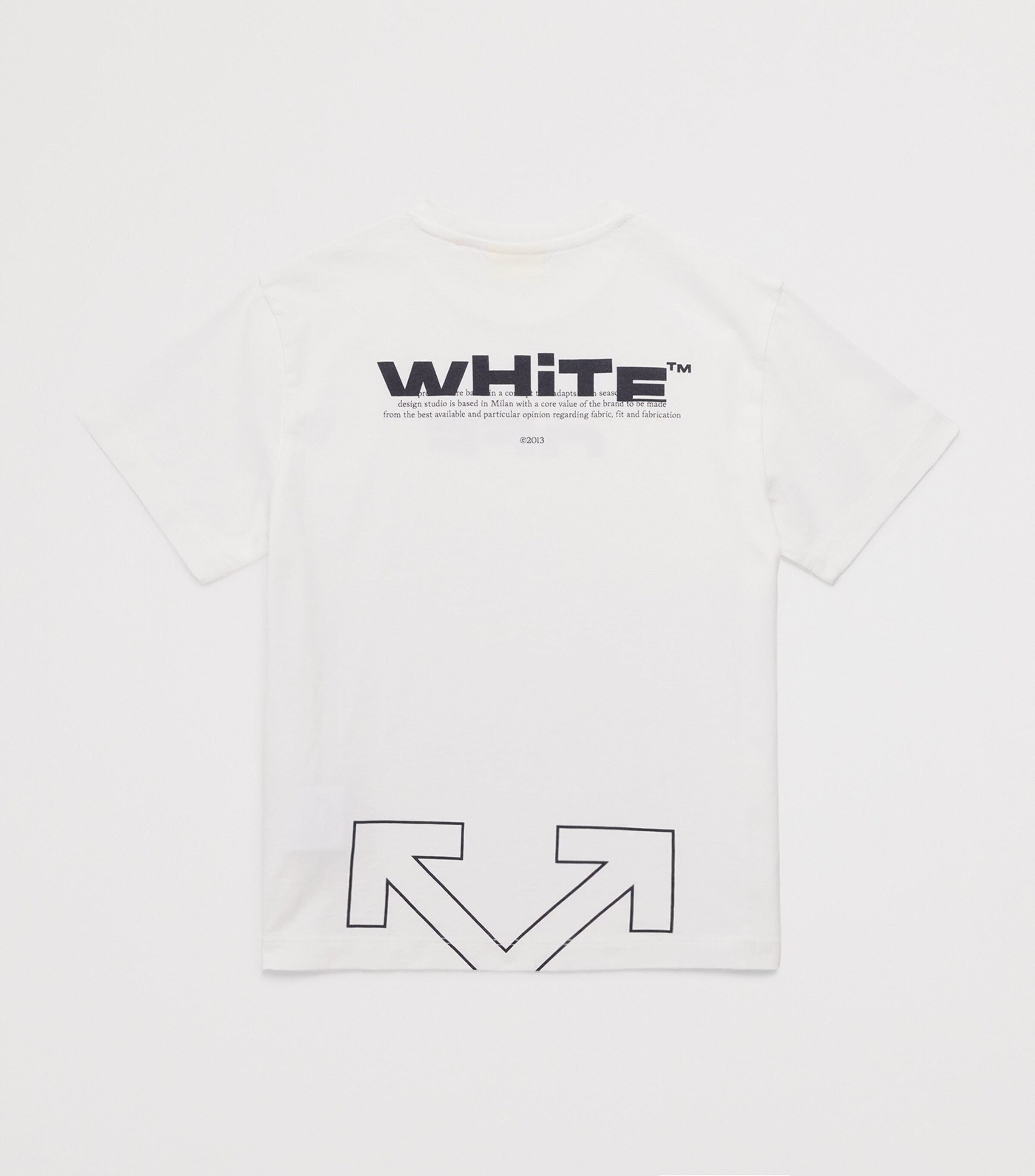 Cotton Type Logo T-Shirt (4-12 Years) 110WHITE-BLACK Image 2