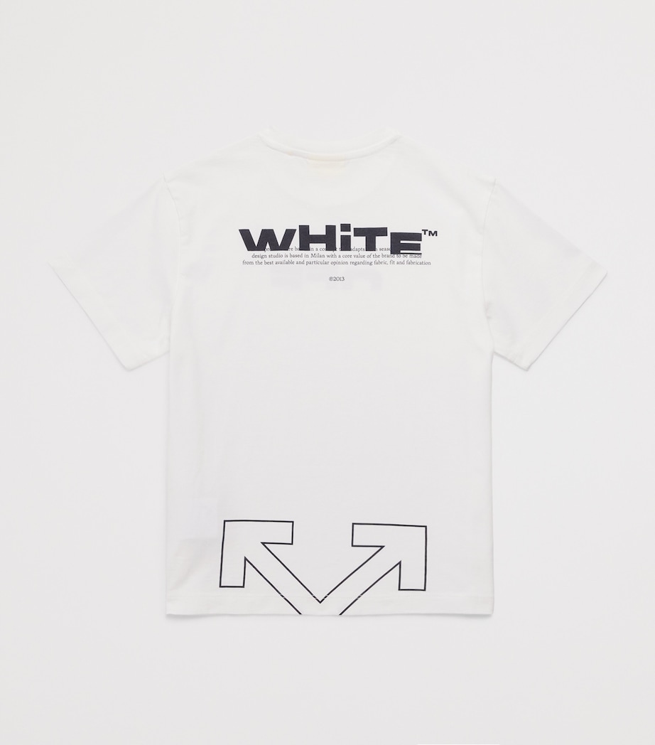 Cotton Type Logo T-Shirt (4-12 Years) 110WHITE-BLACK Image 2