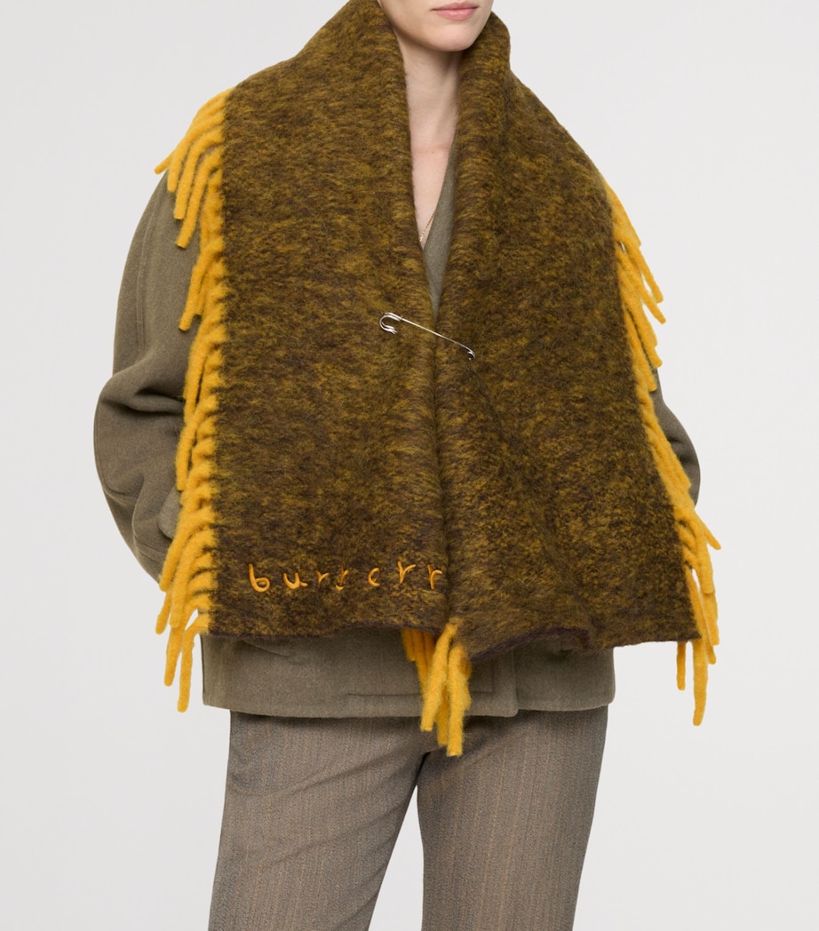 Alpaca Wool-Blend Happy Scarf CROWN YELLOWTREACLE Image 2