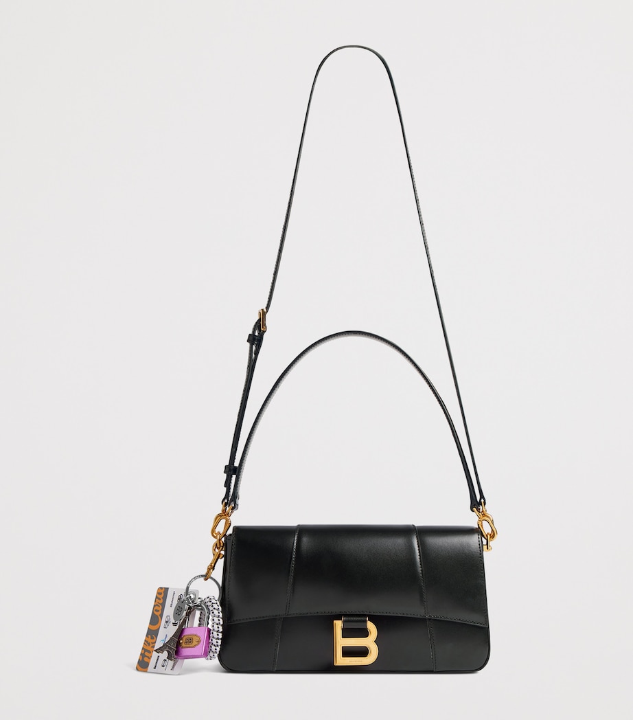 Balenciaga Leather Hourglass Sling Top-Handle Bag Image 3