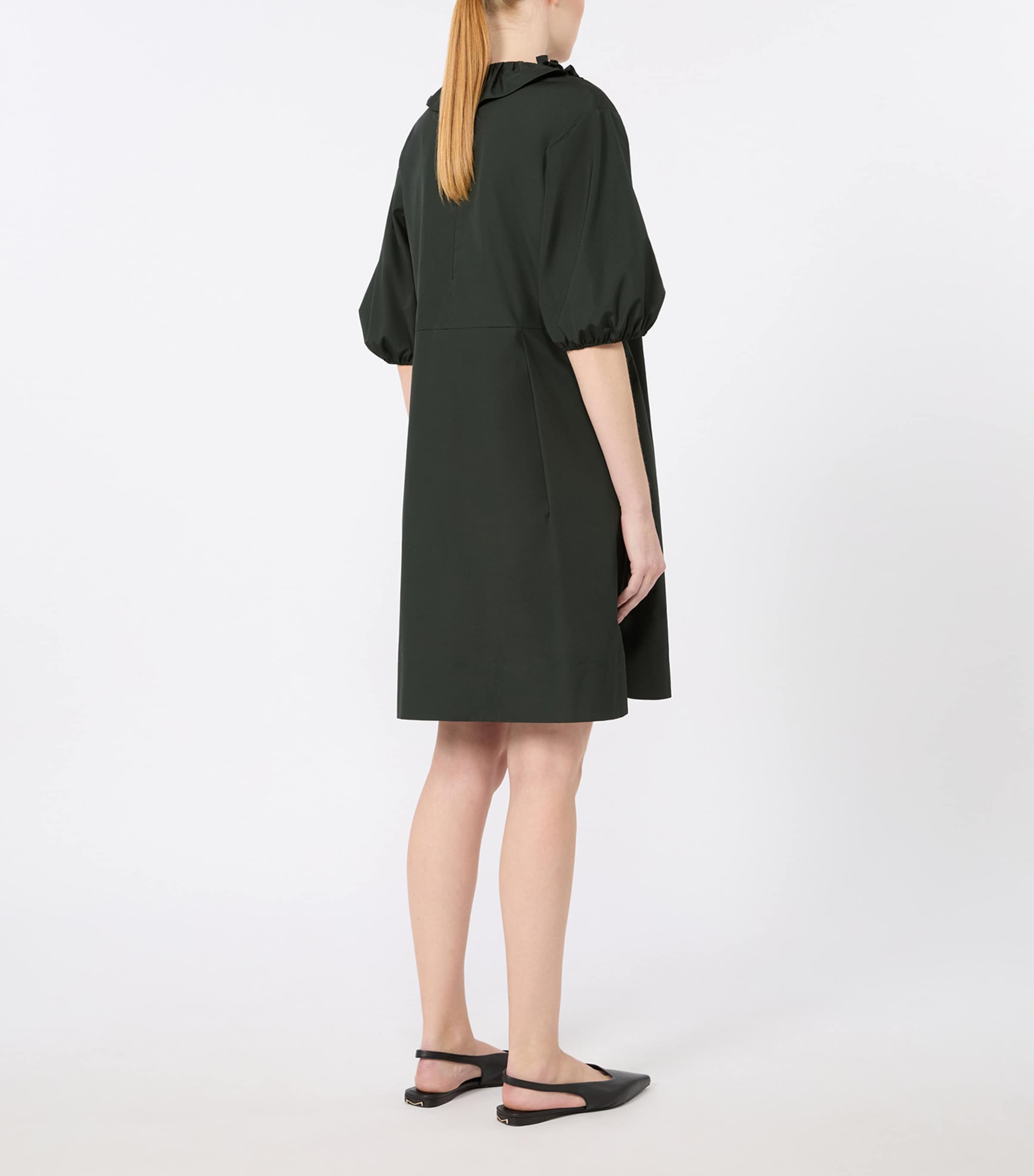 Max Mara Womens Ruffle Mini Dress Green Image 4