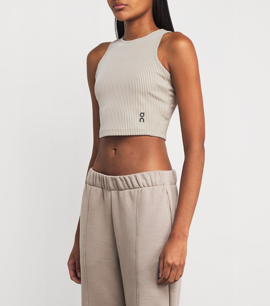 All-Day Ribbed Crop Top DESERT | WHITE Image 3