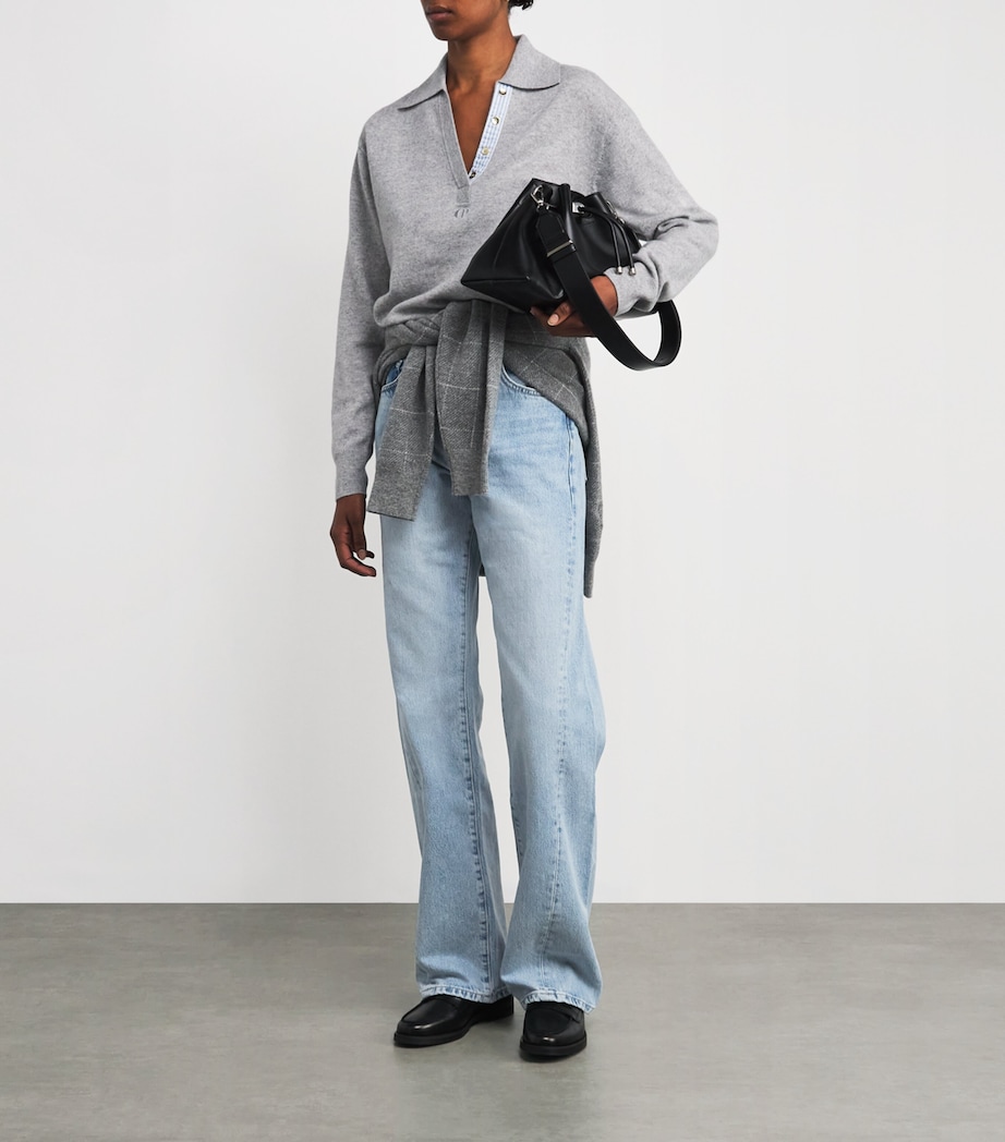 Twisted-Seam Tess High-Rise Straight Jeans U71O2 Image 2