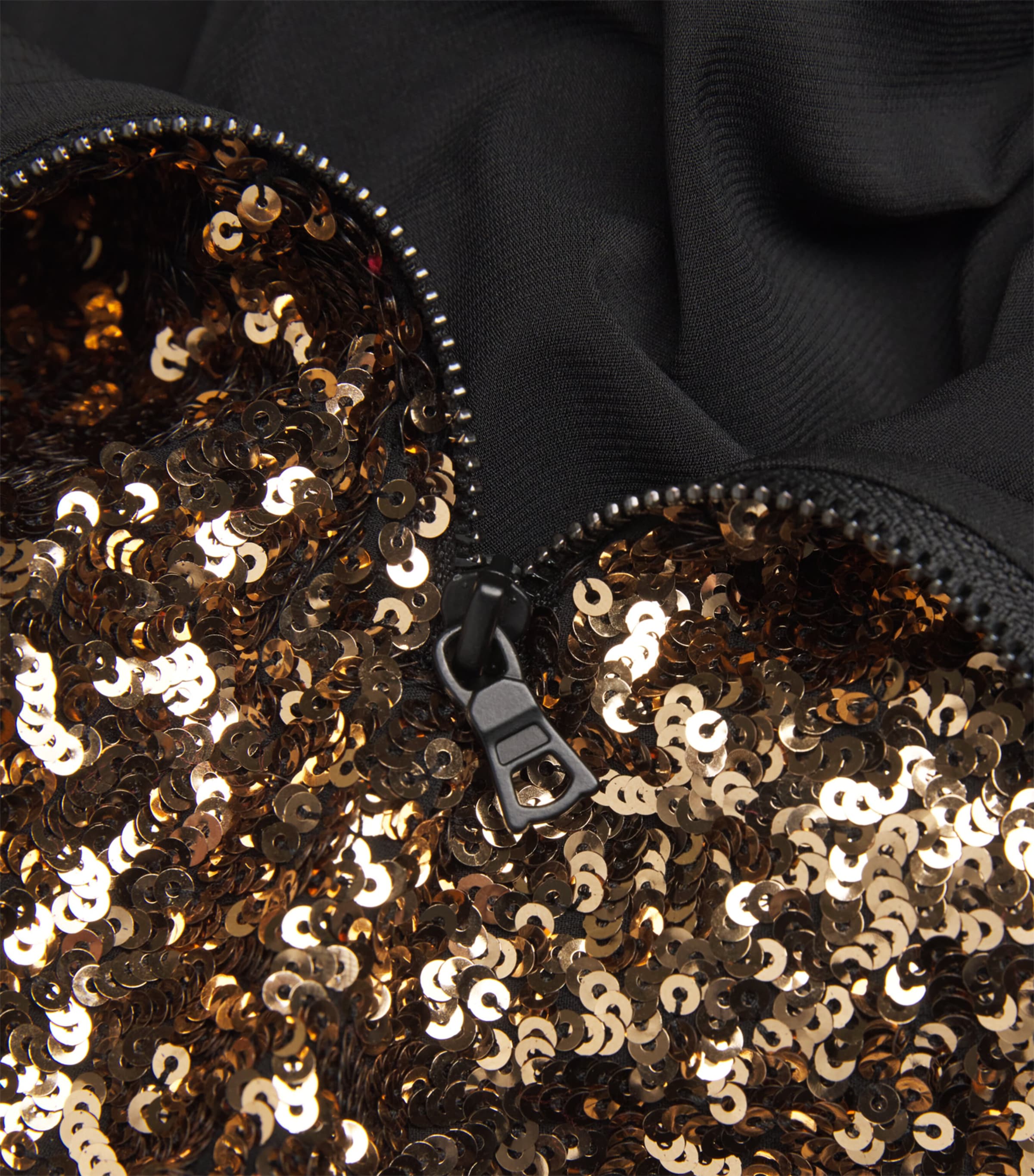 Sequin Athena Wide-Leg Trousers B712 GOLD/BLACK Image 5