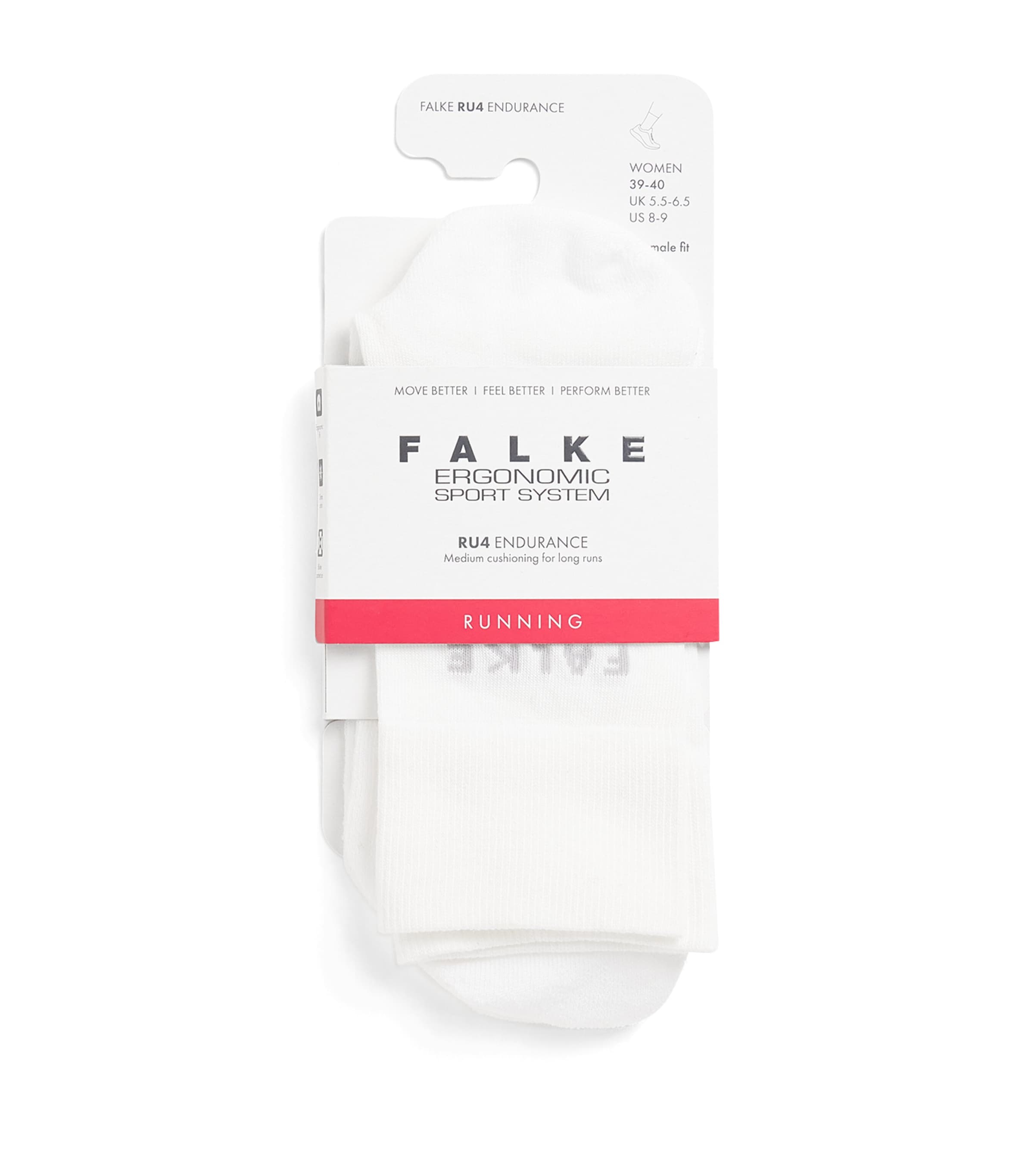 Falke Ru4 Endurance Running Socks In White