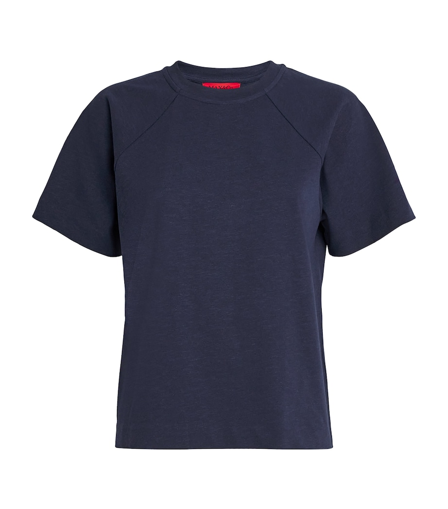 Cotton-Linen Alida T-Shirt MIDNIGHTBLUE Image 1