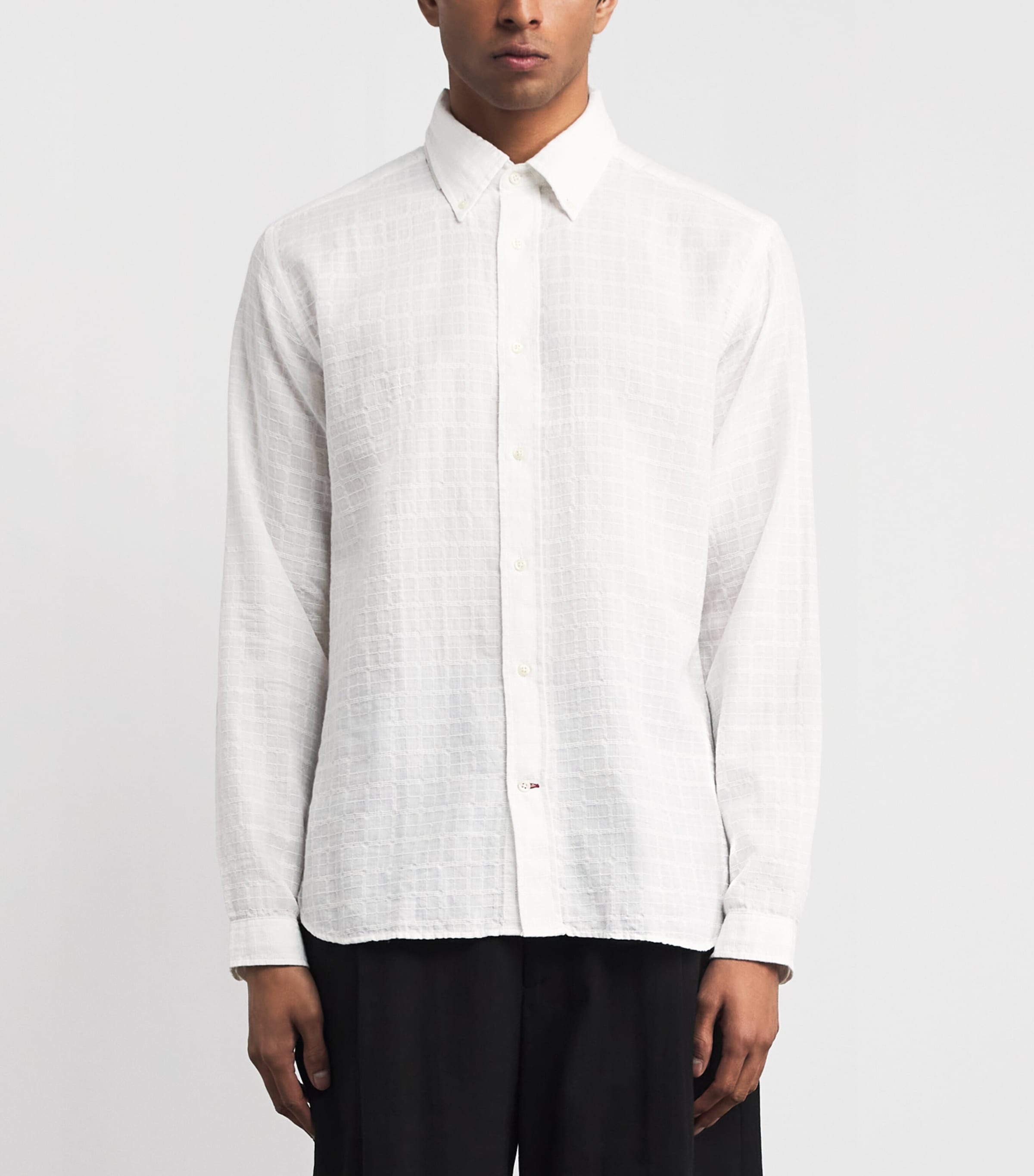 Oliver Spencer Mens Organic Cotton Brook Shirt White Image 4