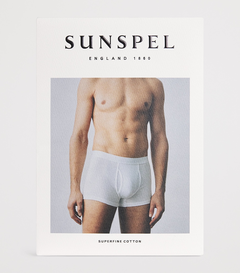 Superfine Cotton Low-Rise Trunks BUAA - NAVY Image 4