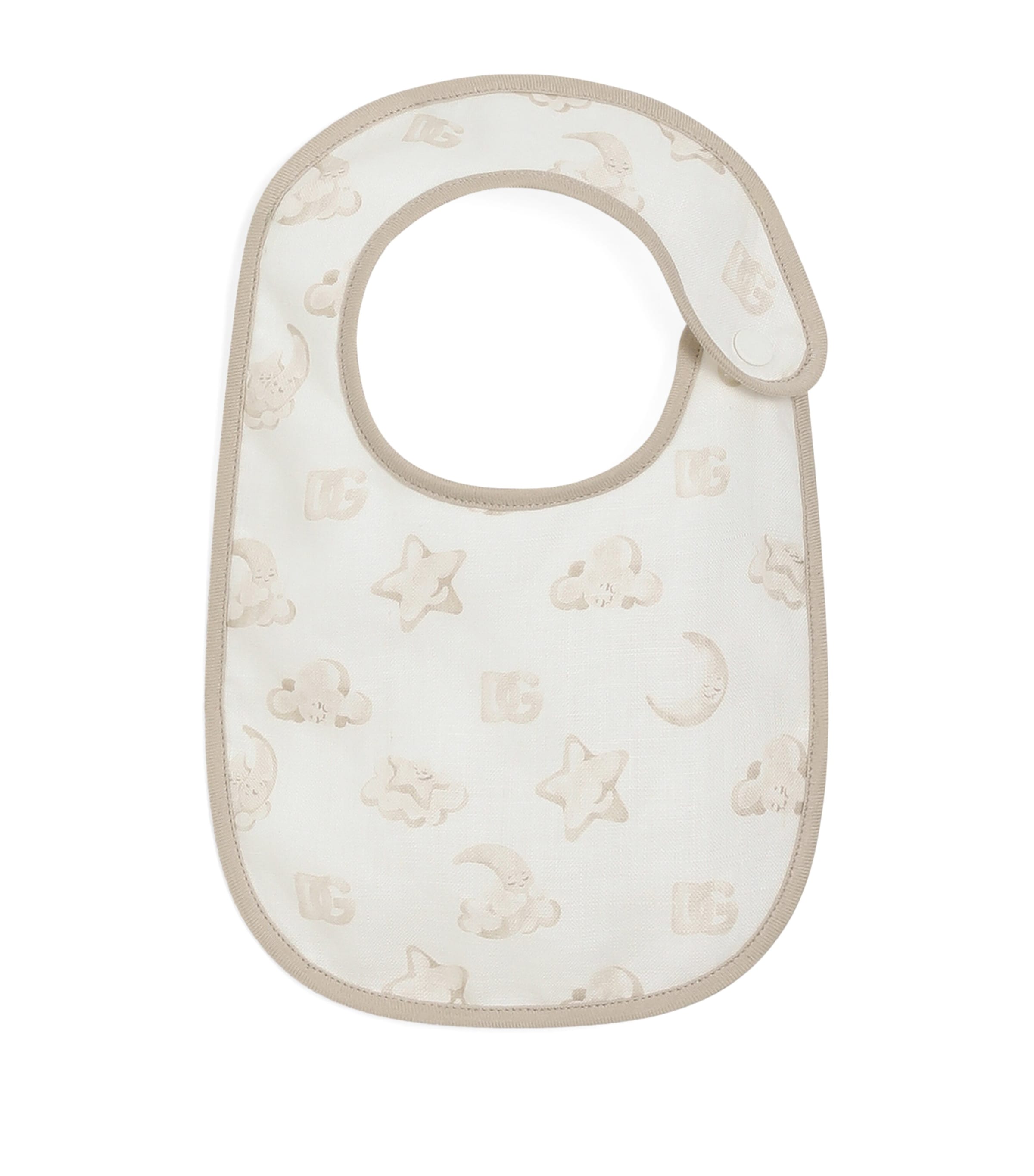 Linen Moon and Star Print Bib S9000-COMBI COLOUR Image 1