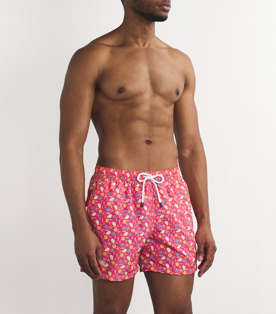 Fedeli Mens Printed Madeira Swim Shorts Multi Image 3