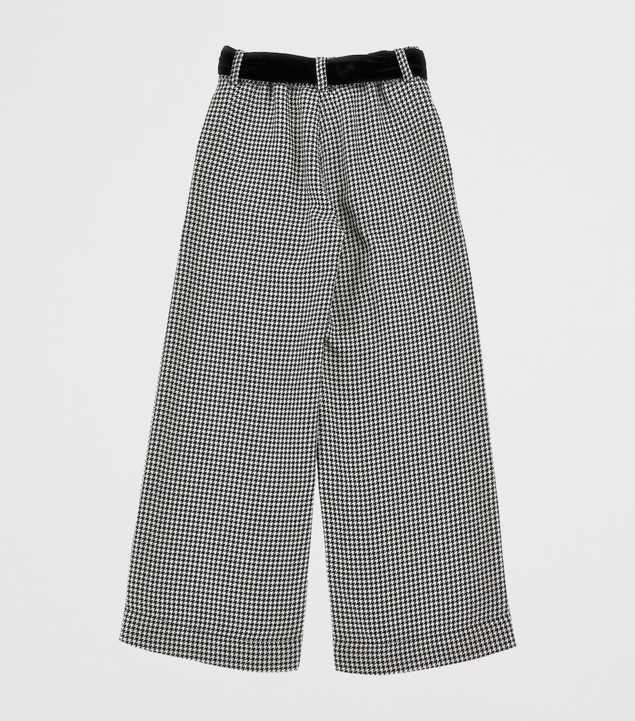 Houndstooth Wide-Leg Trousers (2-12 Years) PANNA+NERO Image 2