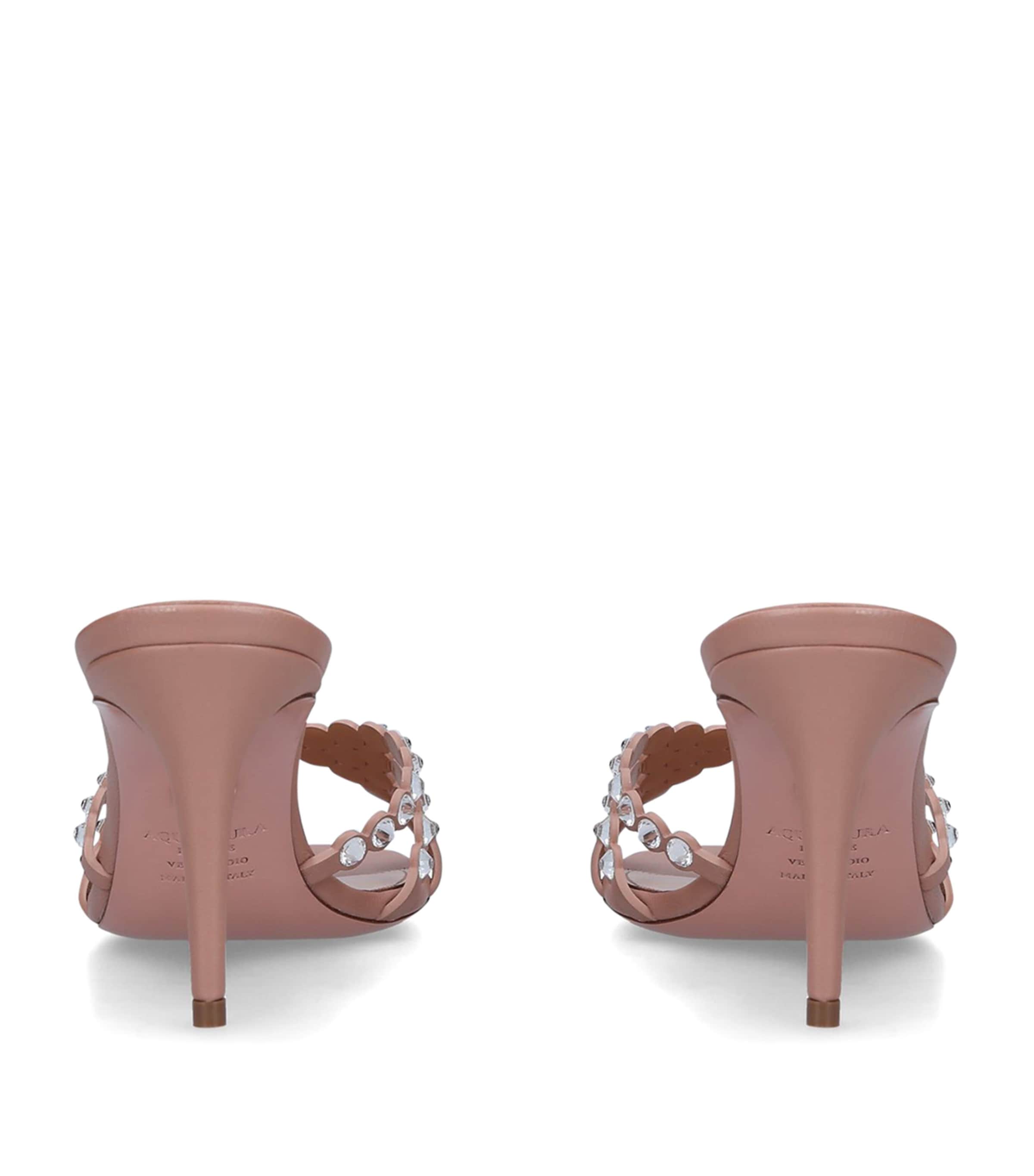 Embellished Tequila Mules 75 PALE PINK Image 3