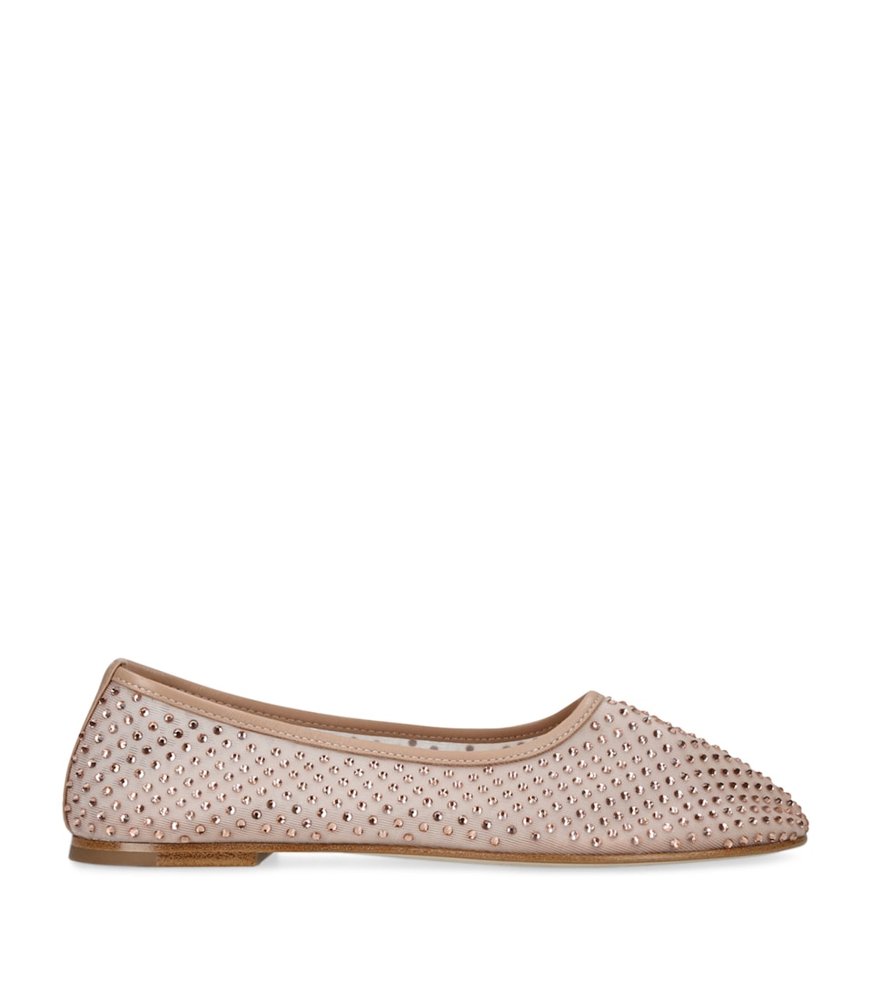 Dear Frances Embellished Balla Ballet Flats Blush