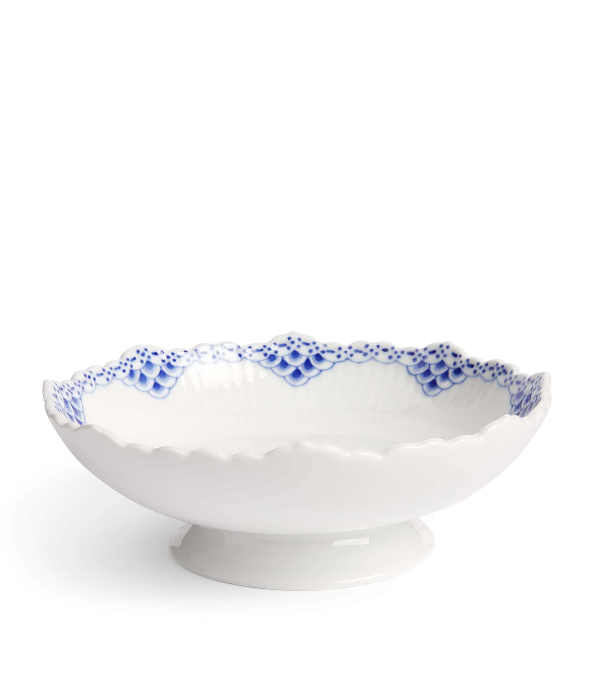 Royal Copenhagen Princess Bowl On Foot In Blue