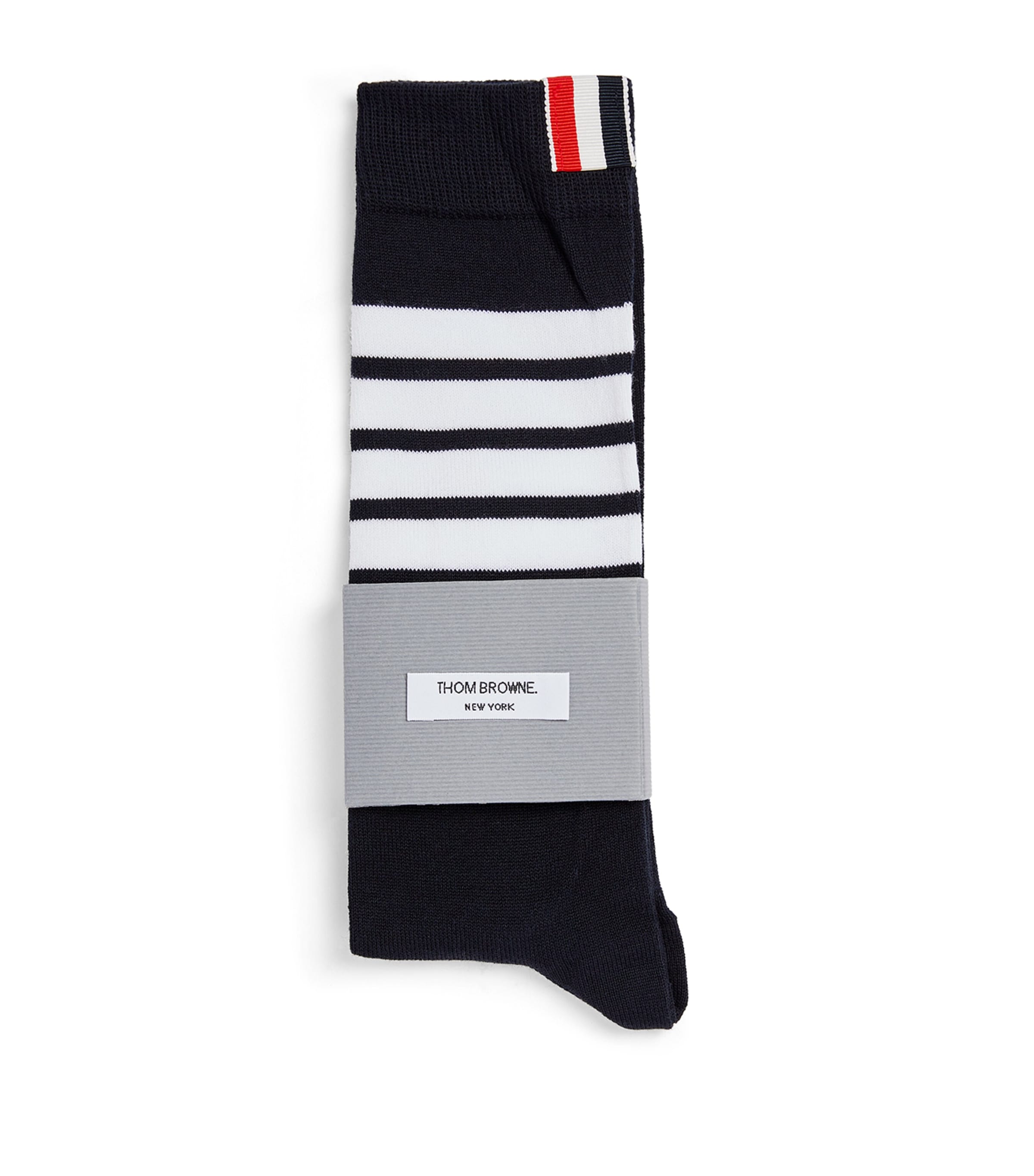 Thom Browne 4-bar Knee-high Socks In Navy