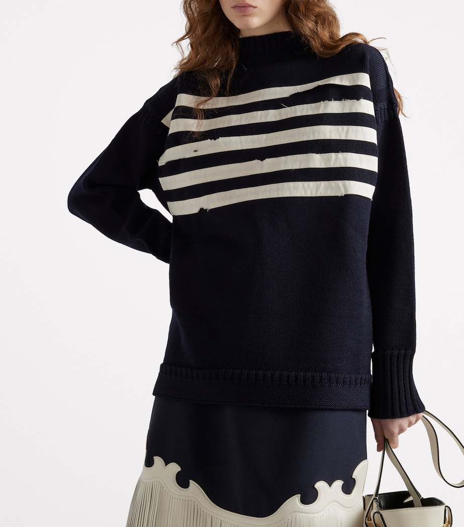 Wool Oversized Sweater F022X Image 5