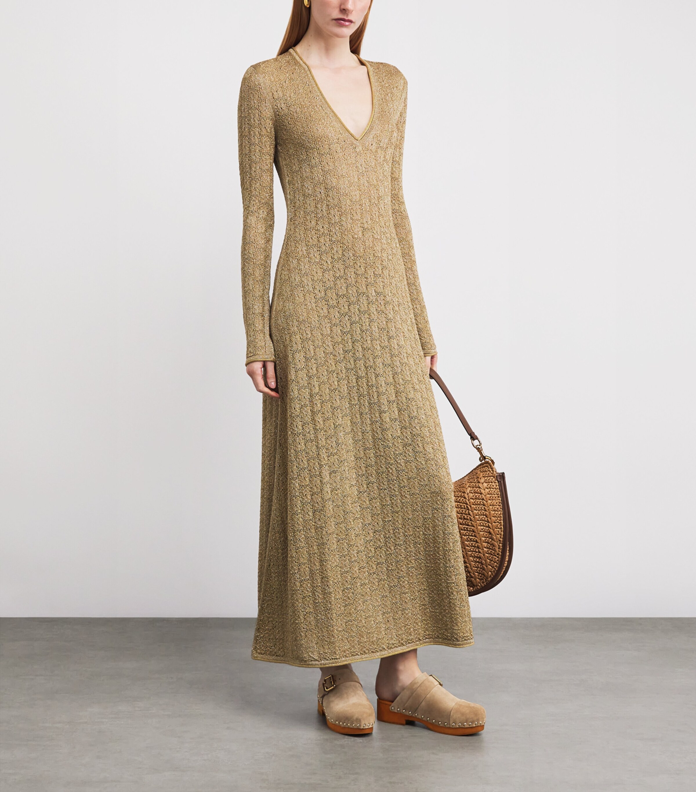 Leather Jeannette Clogs 50 BEIGE Image 4