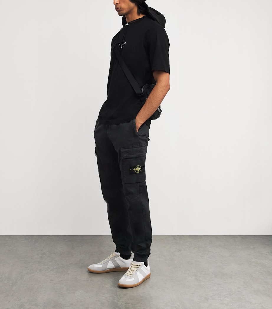 Stretch-Cotton Cargo Trousers V0129 Image 2