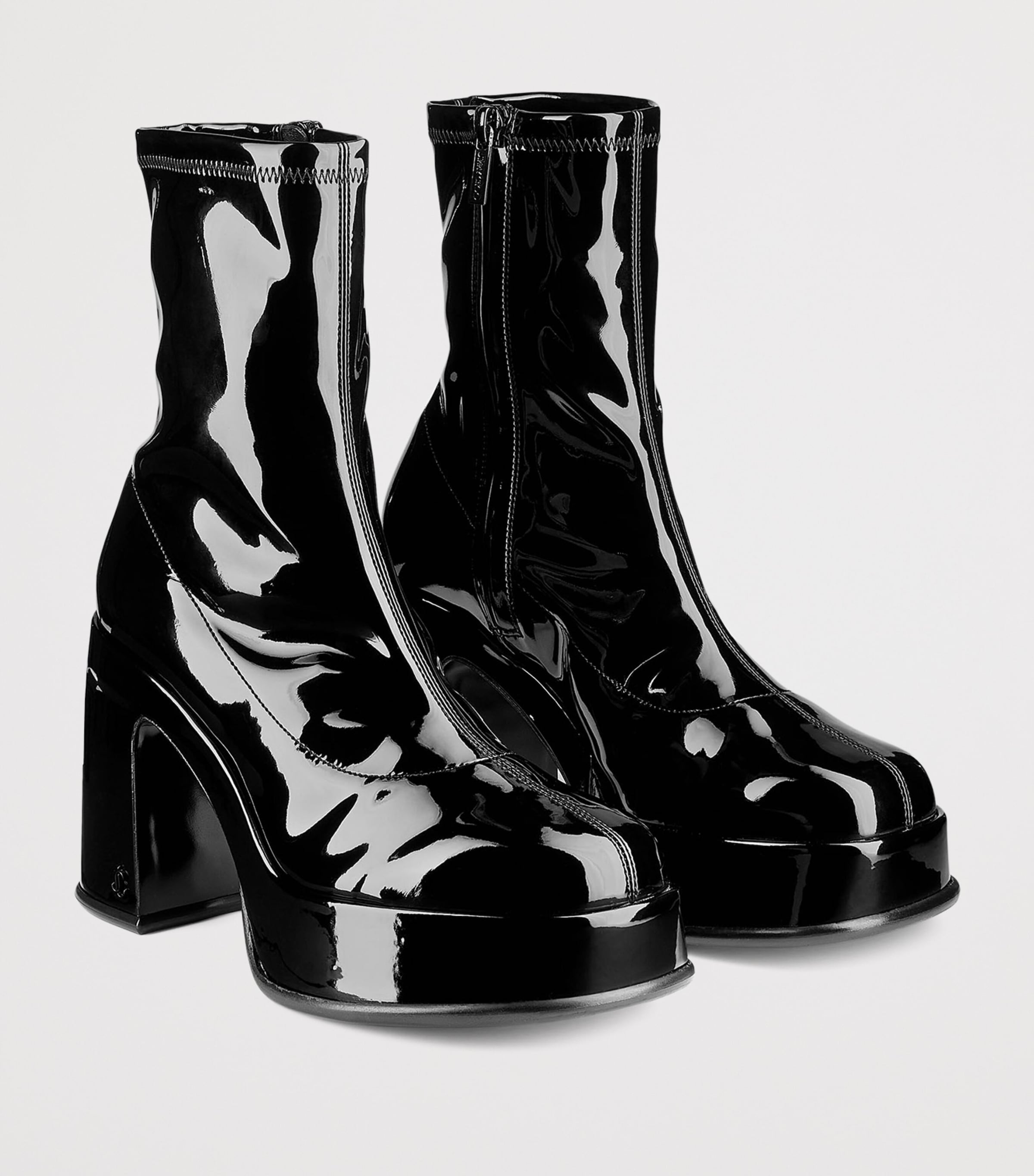 Jimmy Choo Hadi 100 Heeled Ankle Boot Black Image 3