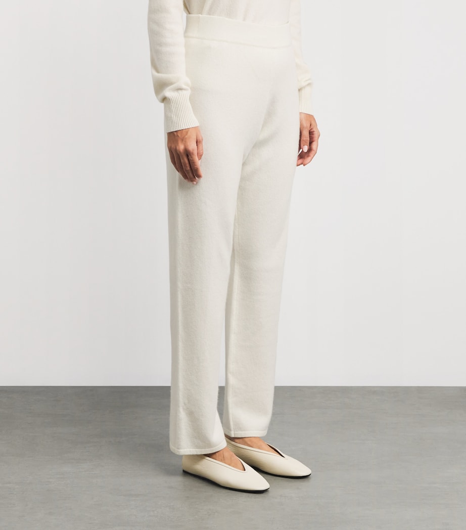 Cashmere Straight Trousers 2040 OFF WHITE Image 3
