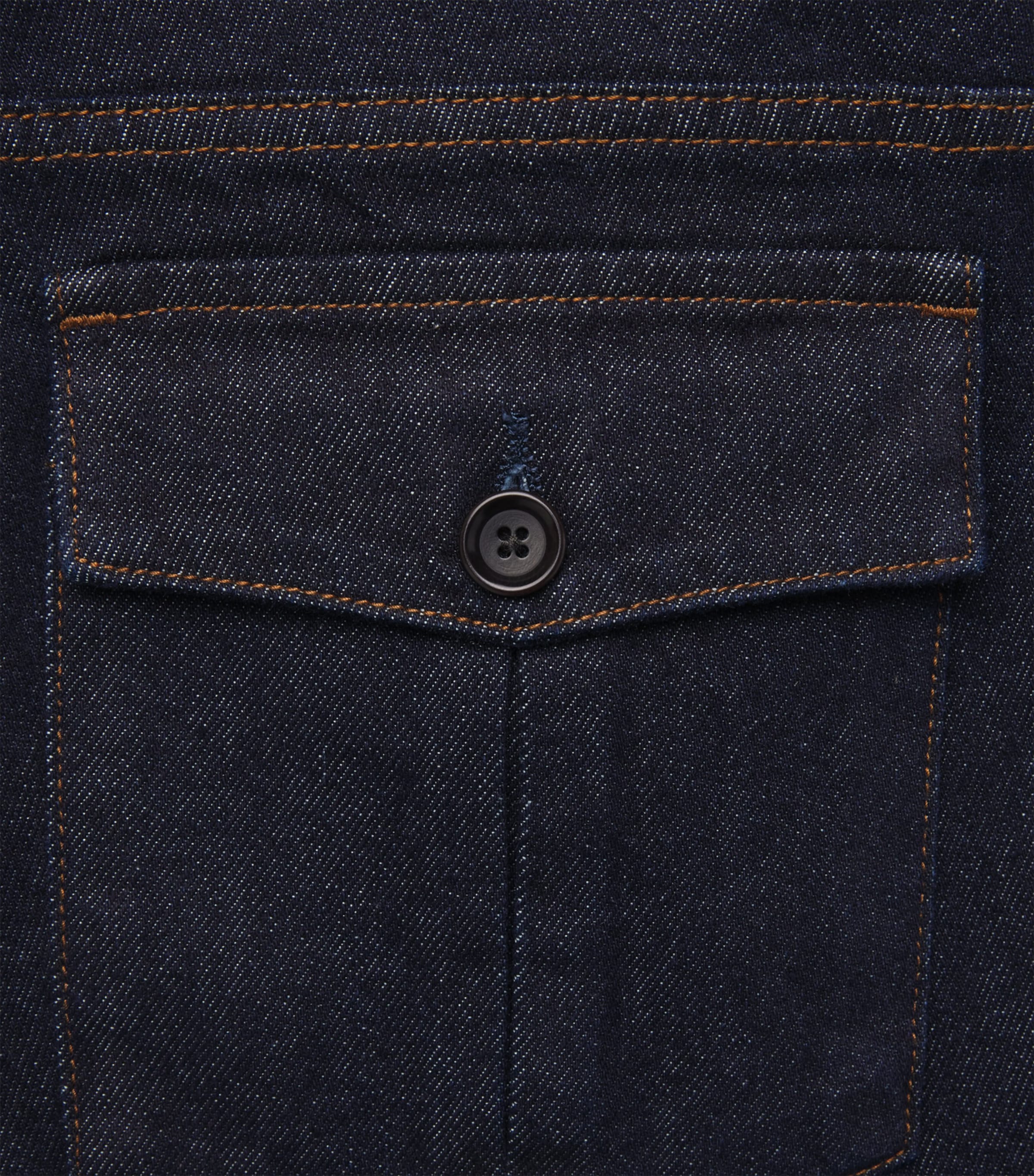 Oliver Spencer Mens Westall Denim Utility Trousers Denim Image 6