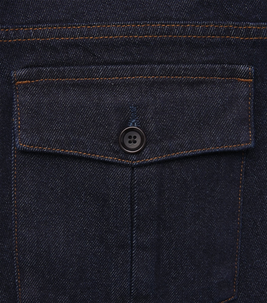 Oliver Spencer Mens Westall Denim Utility Trousers Denim Image 6