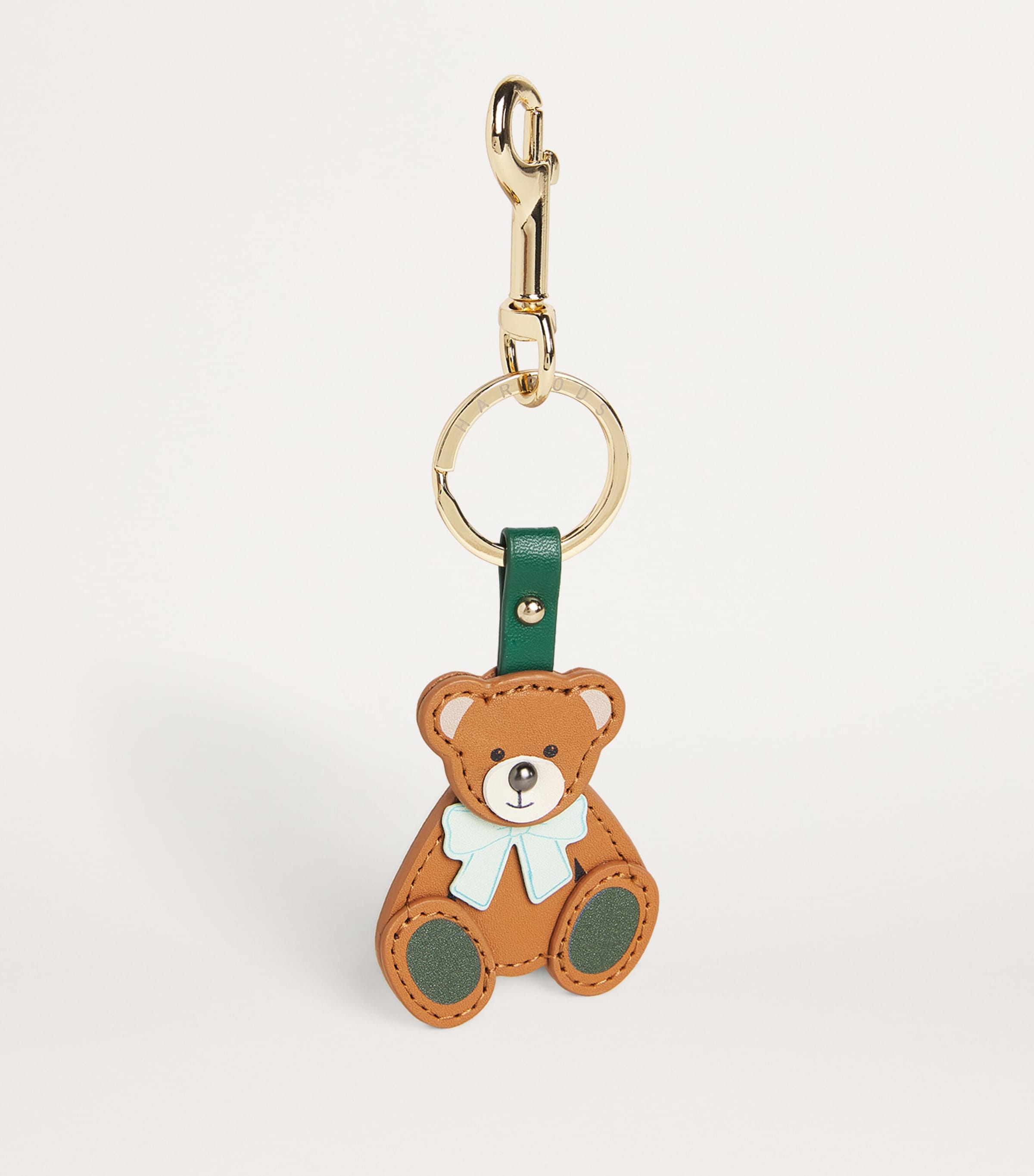 Leather Keyring Harrods Bear MULTI Image 2