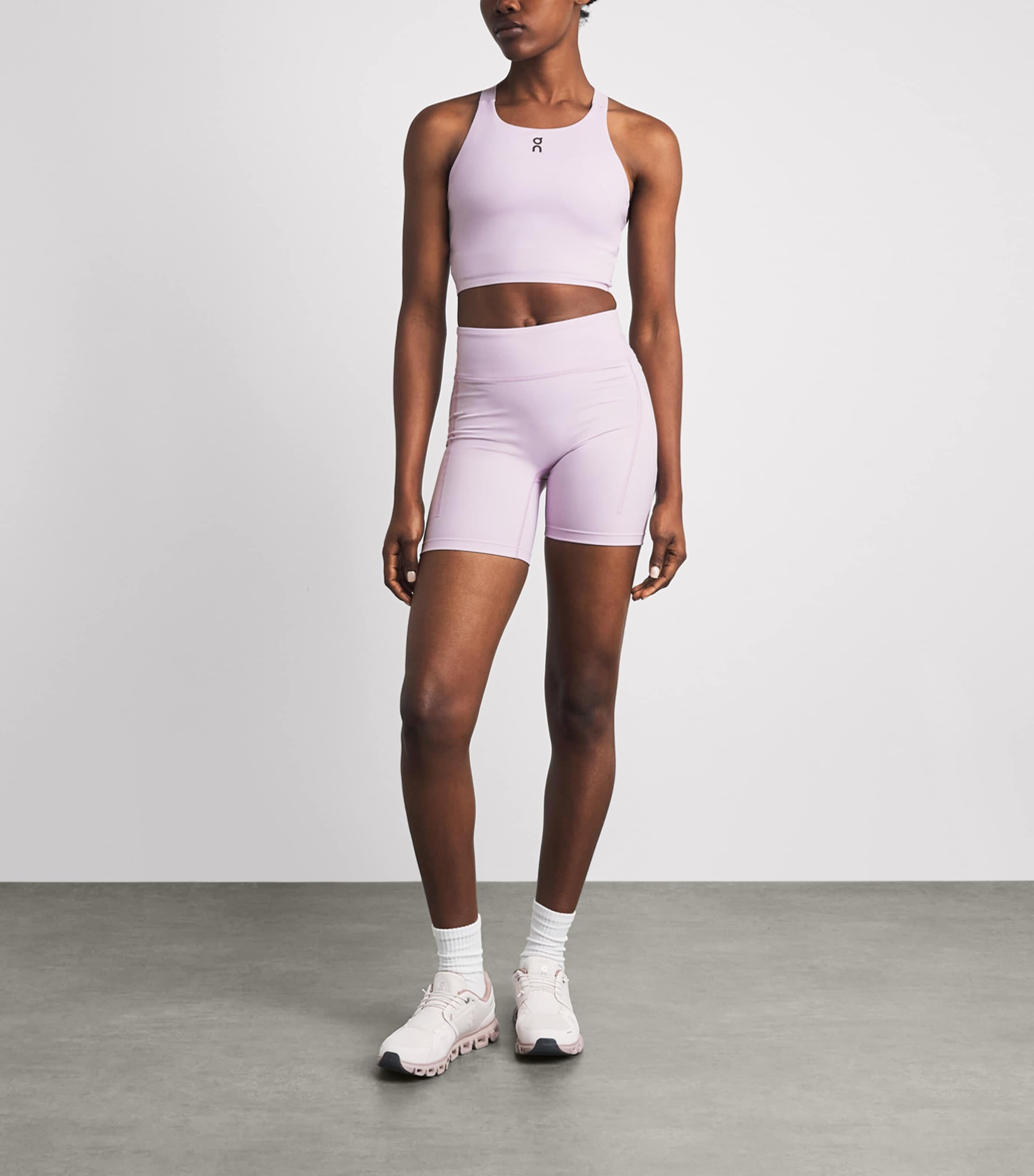 On Womens Performance Tight Shorts Foxglove Image 2