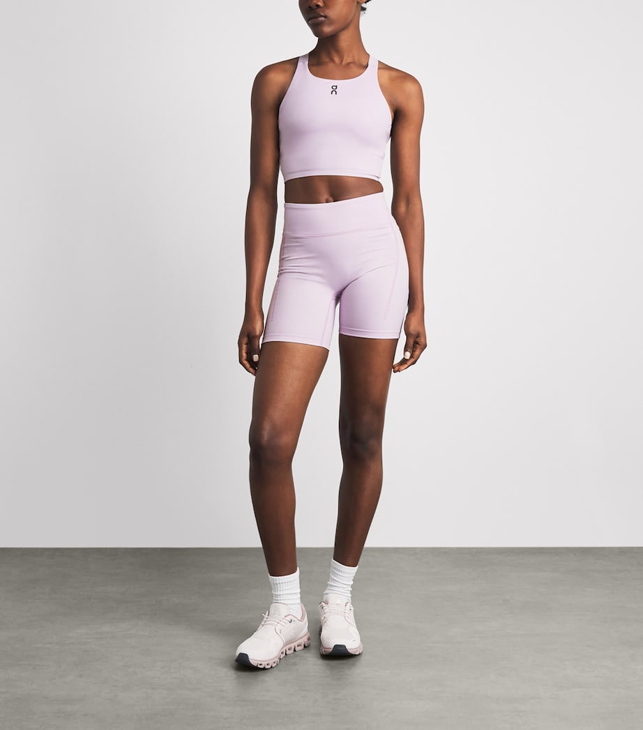 On Womens Performance Tight Shorts Foxglove Image 2