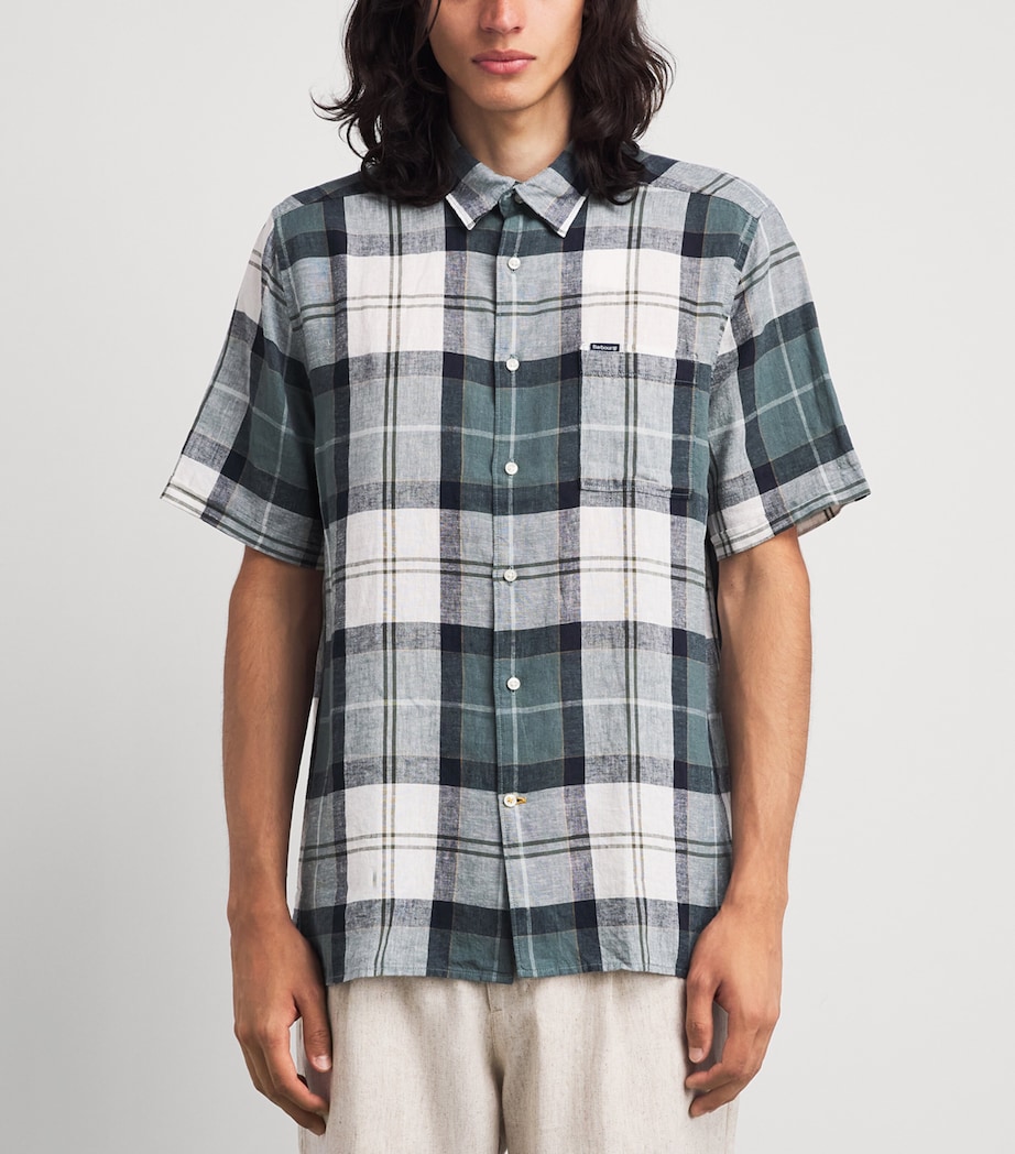 Barbour Mens Check Print Croft Shirt Meadow Brook Tartan Image 4