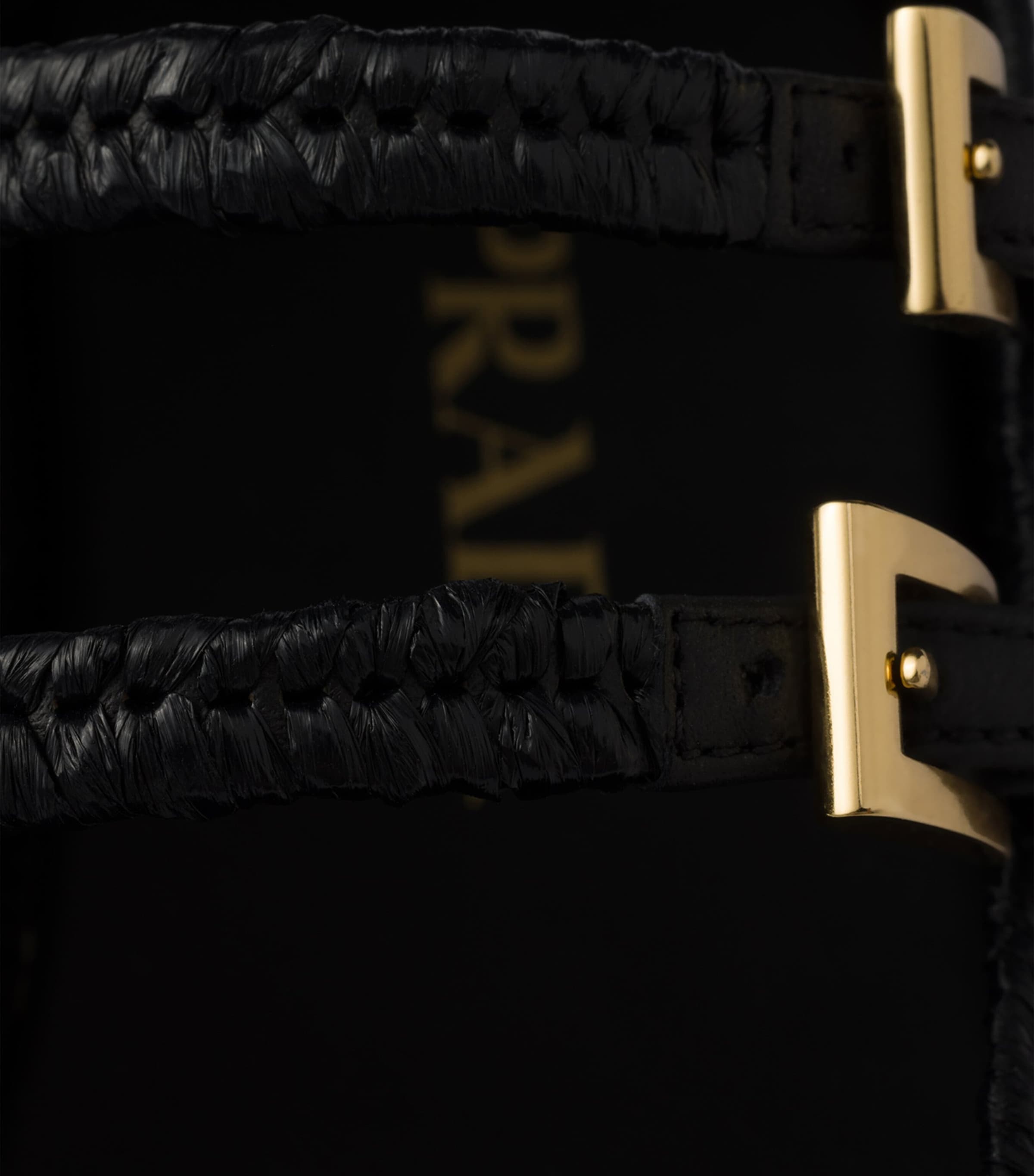 Prada Crochet Triangle Ballet Flats Black Image 6
