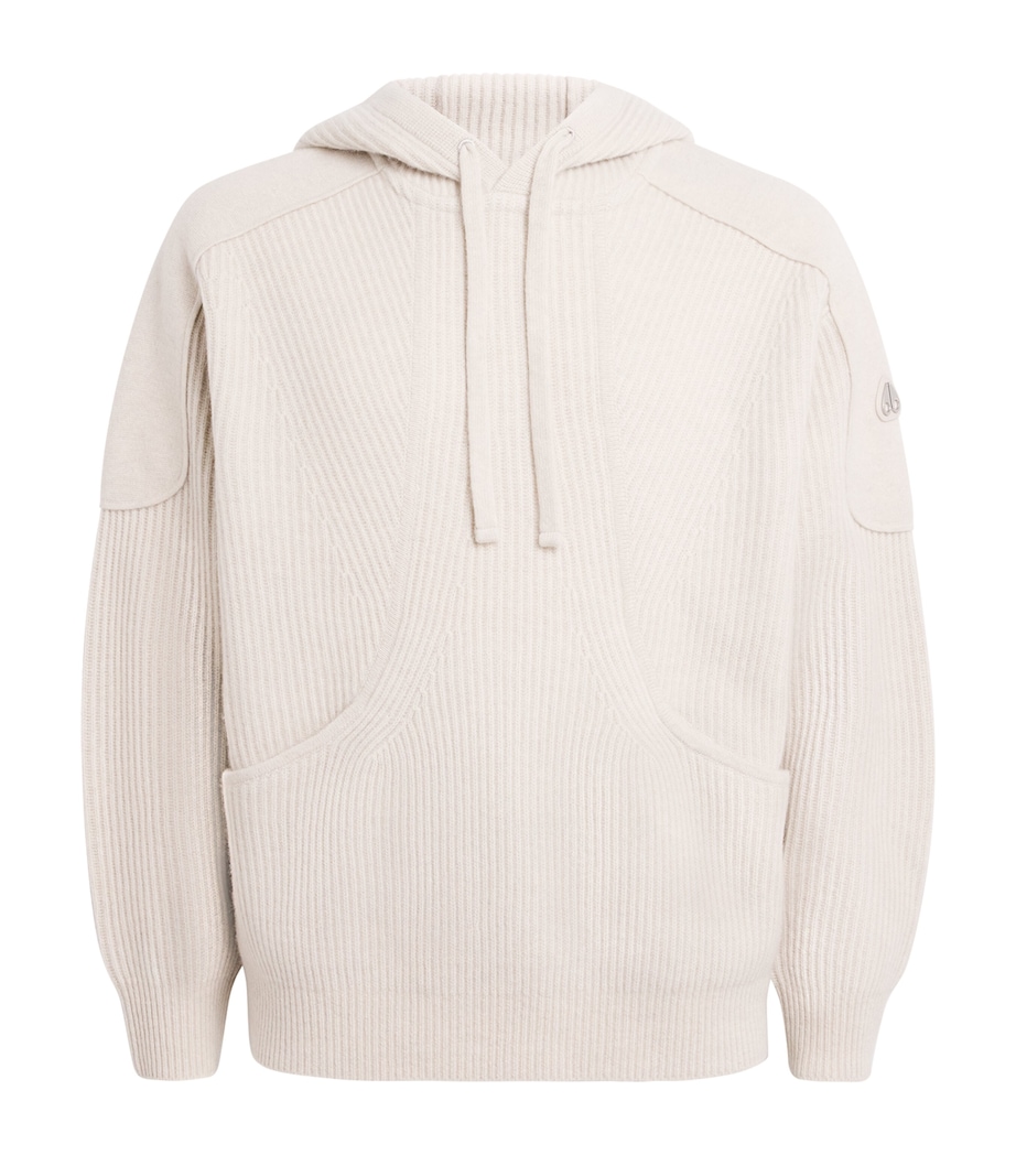 Wool Knitted Colson Hoodie ALABASTER - 1728 Image 1