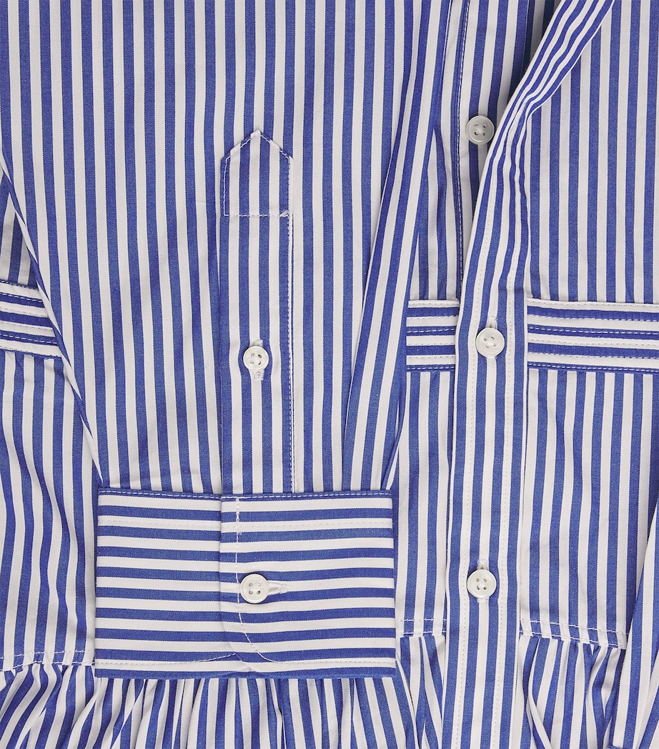Cotton Stripe Mini Shirt Dress 1936 BLUE/WHITE STRP Image 5