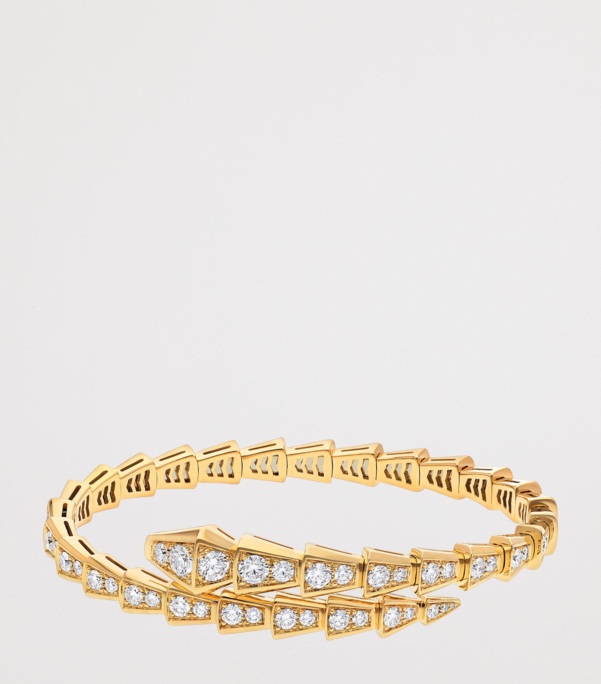 Yellow Gold and Diamond Serpenti Viper Bracelet YELLOW GOLD Image 4