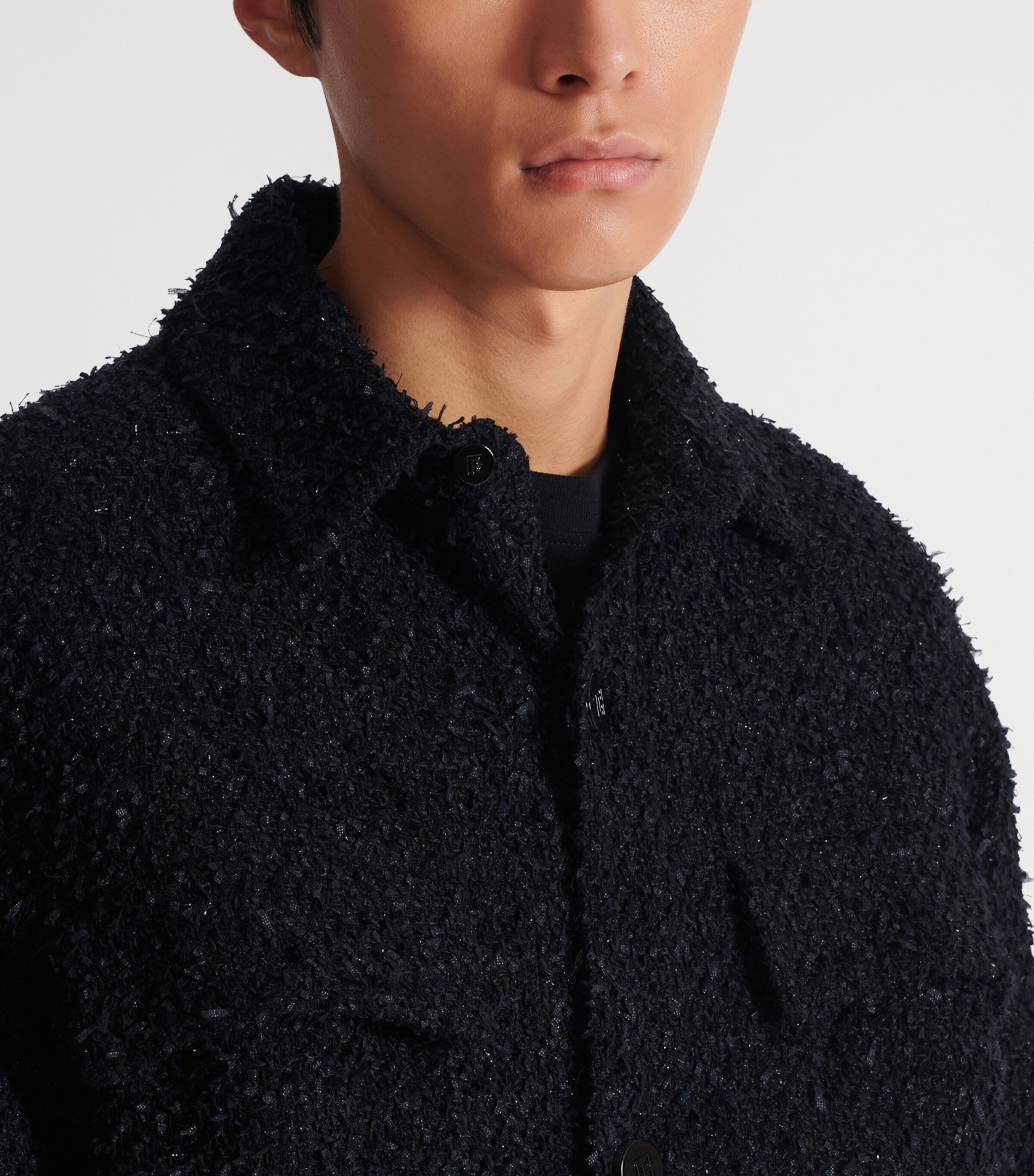 Tweed Overshirt 0PA NOIR Image 7