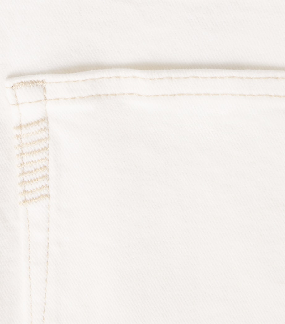 PAIGE Womens Anessa Wide-Leg Jeans Tonal Ecru Image 6