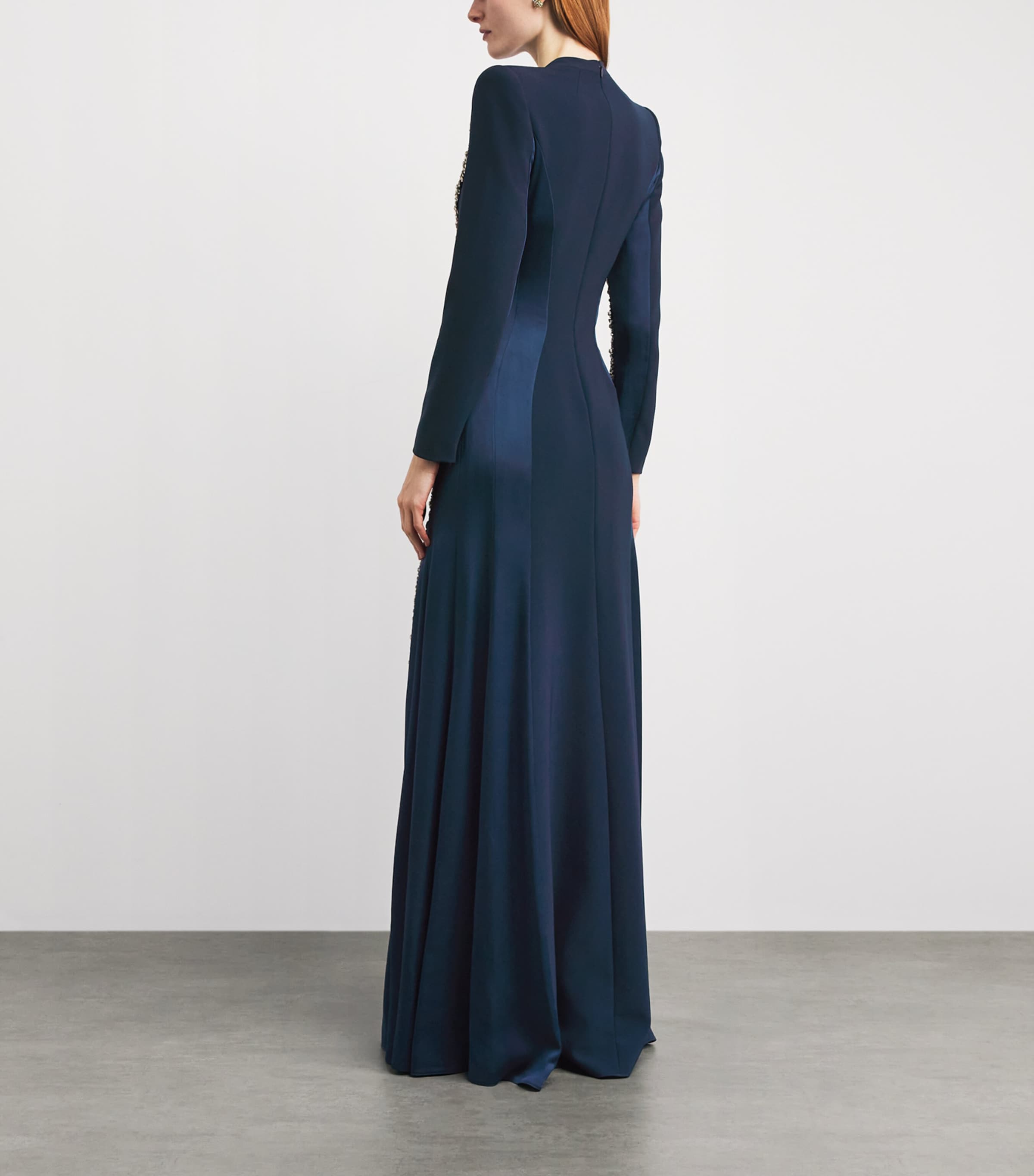 Jenny Packham Womens Ghost Orchid Gown Blackthorn Blue Image 4