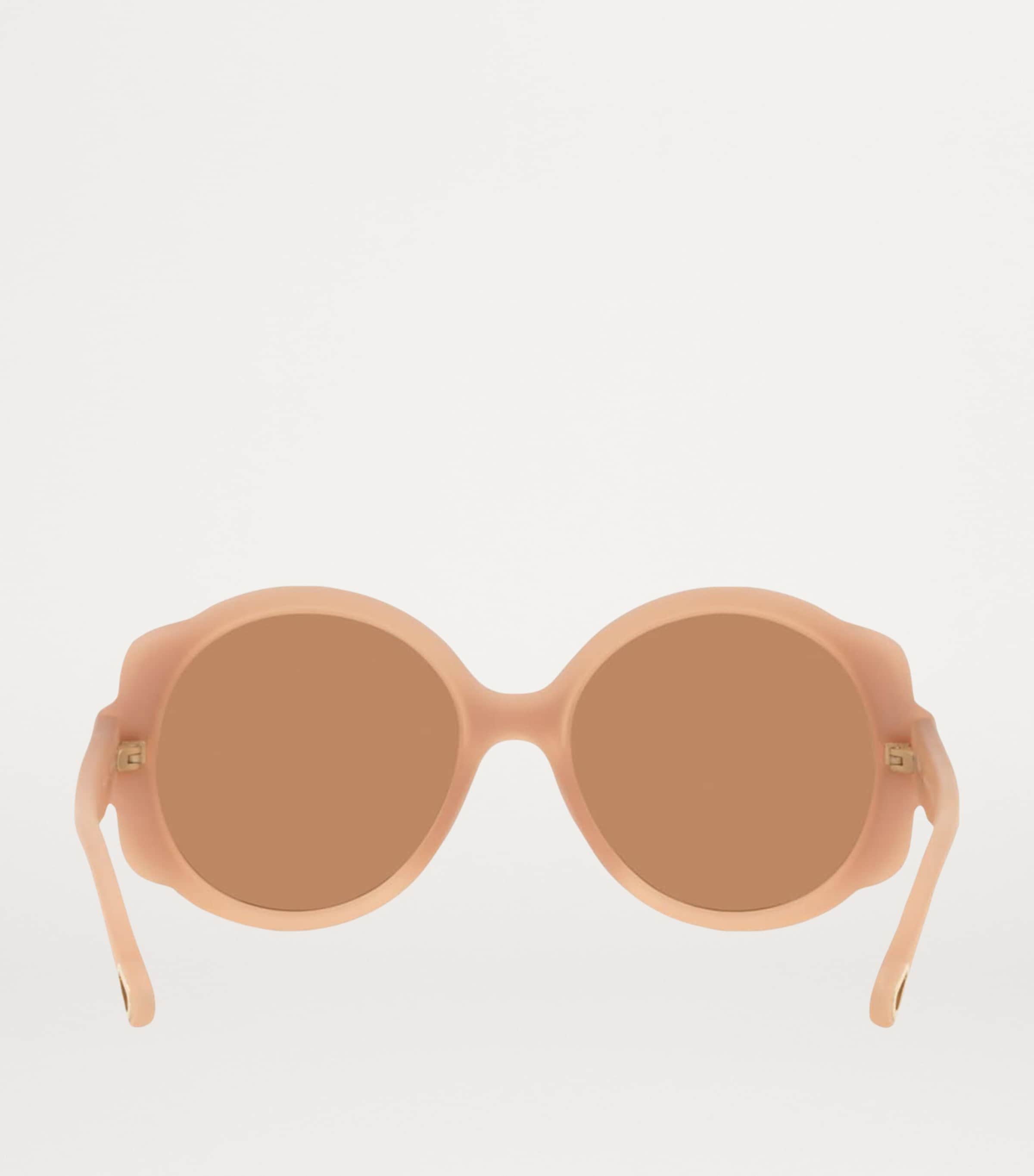 ● CHLOE ● サングラス Round Pink / Brown / 55mm Chloé Pink Round Flower Sunglasses | Harrods US