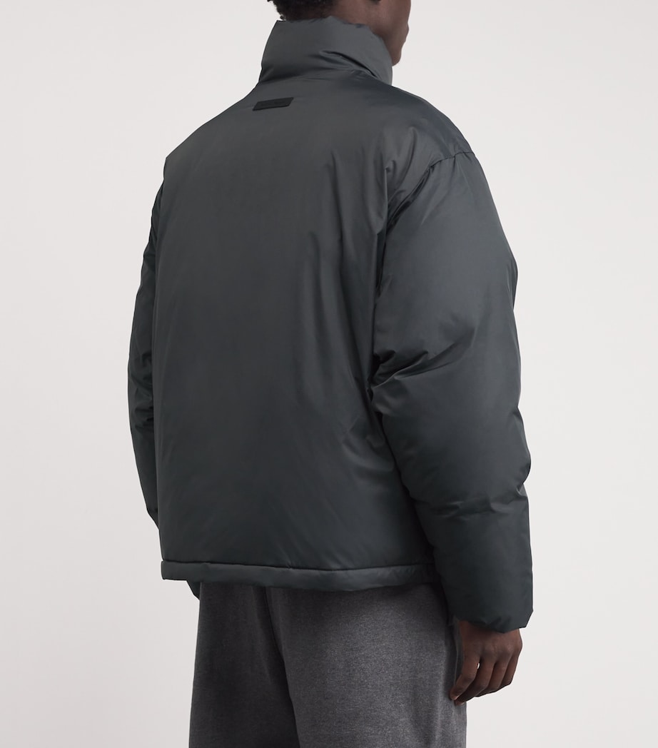 Down Drawstring Puffer Jacket IRON GREY Image 4