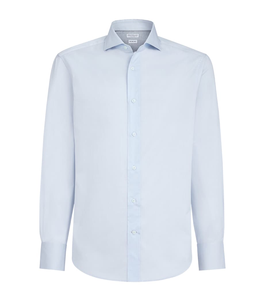 Brunello Cucinelli Mens Cotton Twill Shirt Image 1