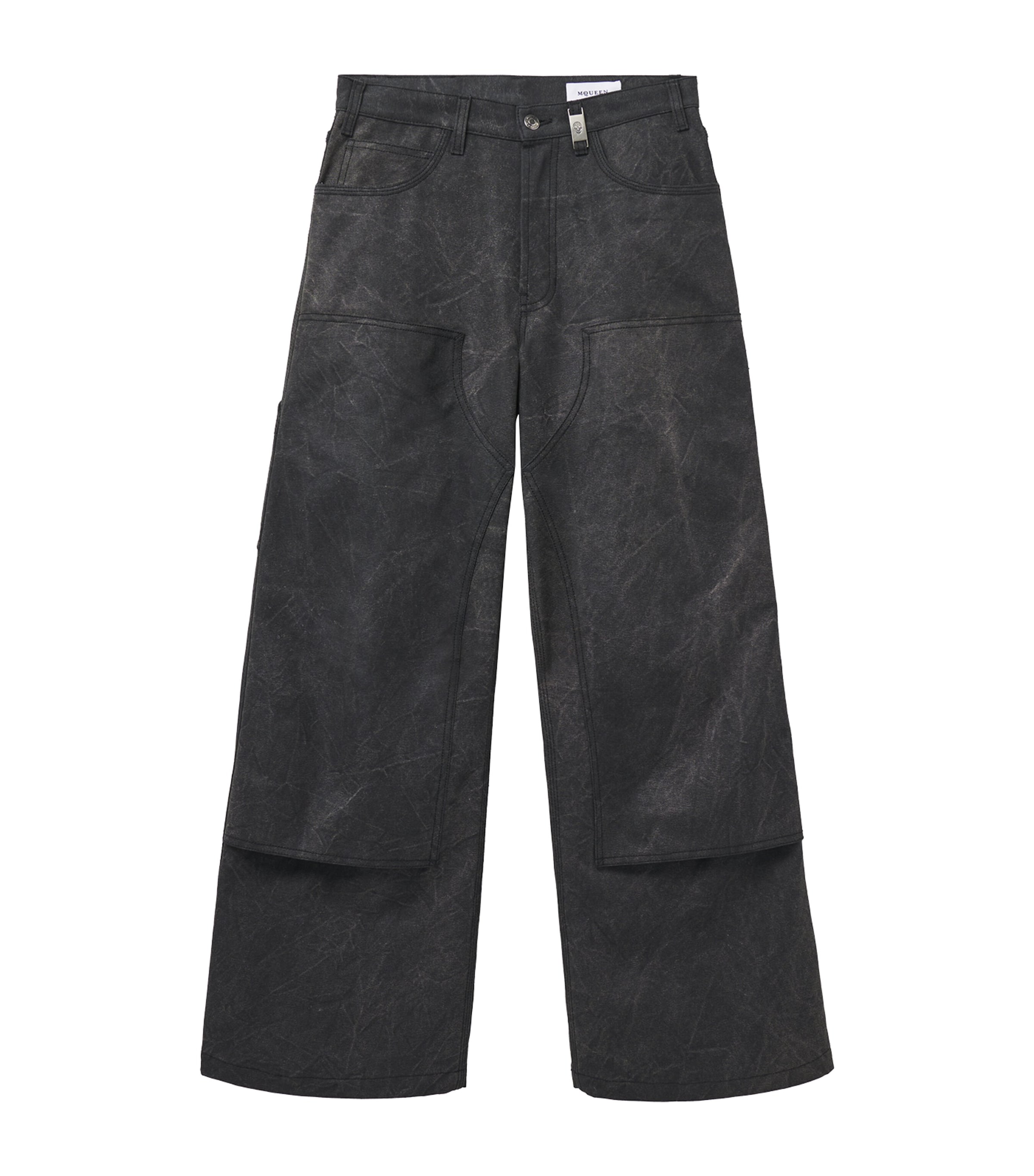 ALEXANDER MCQUEEN DENIM CARPENTER TROUSERS 