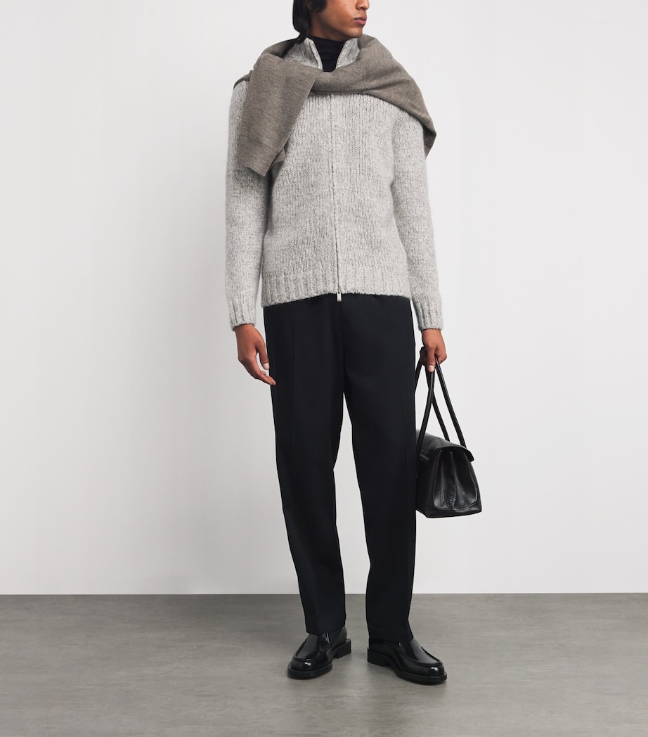 Wool-Silk Zip-Up Sweater 150GR Image 2