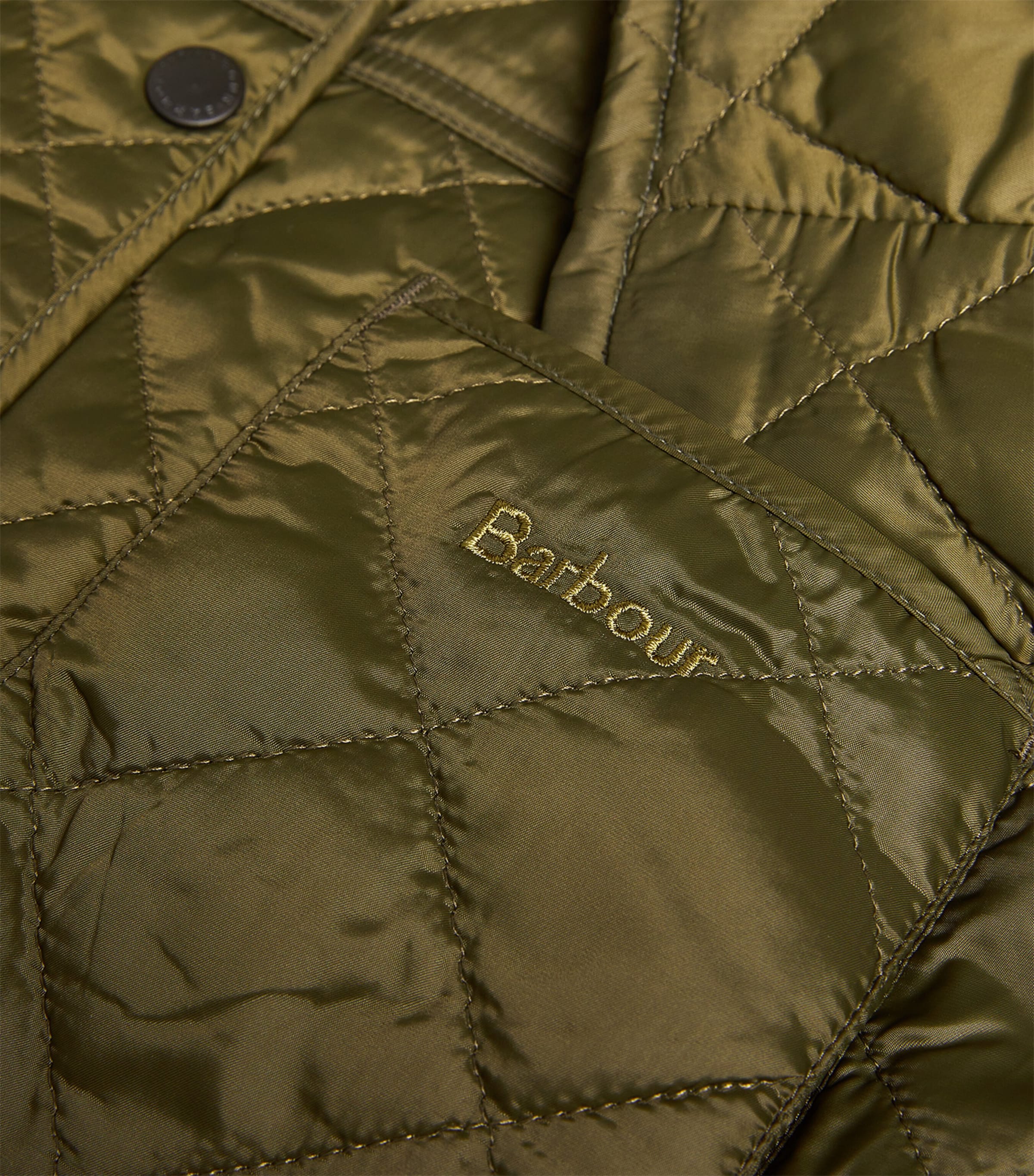 Quilted Deveron Jacket OLIVE PALE PINK Image 5