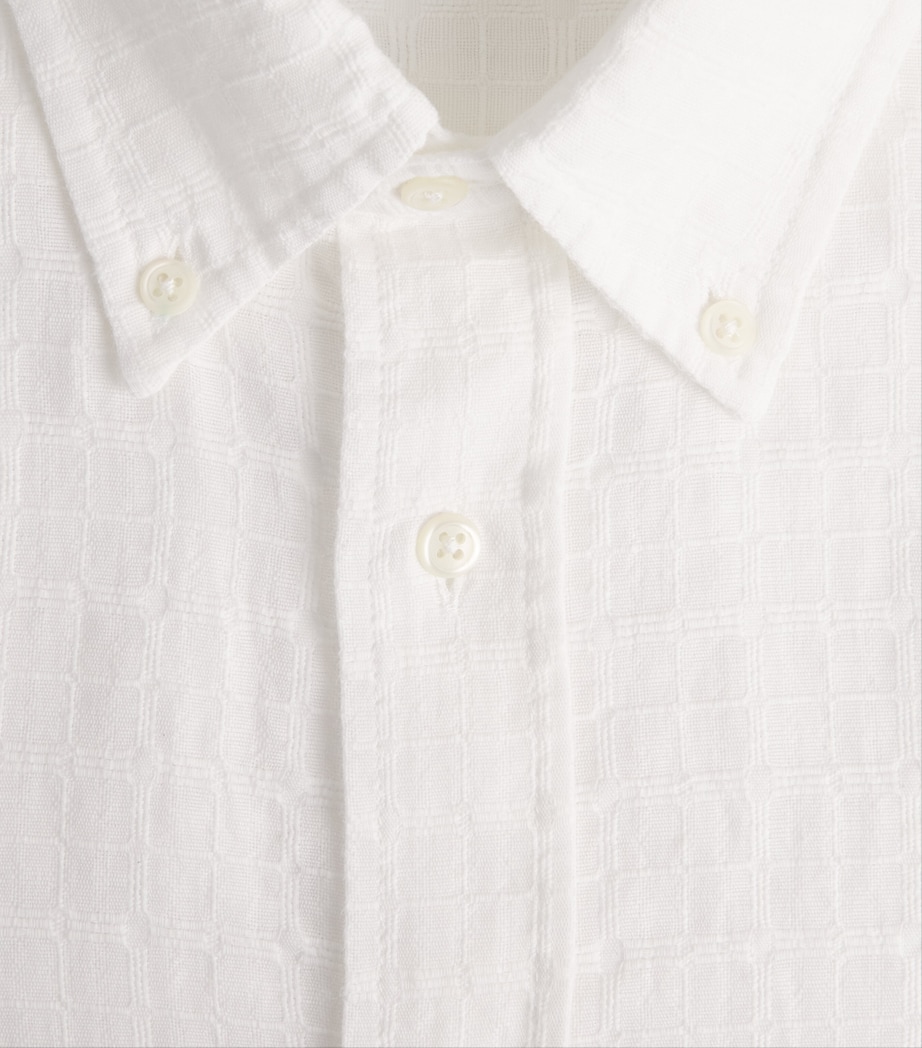 Oliver Spencer Mens Organic Cotton Brook Shirt White Image 6