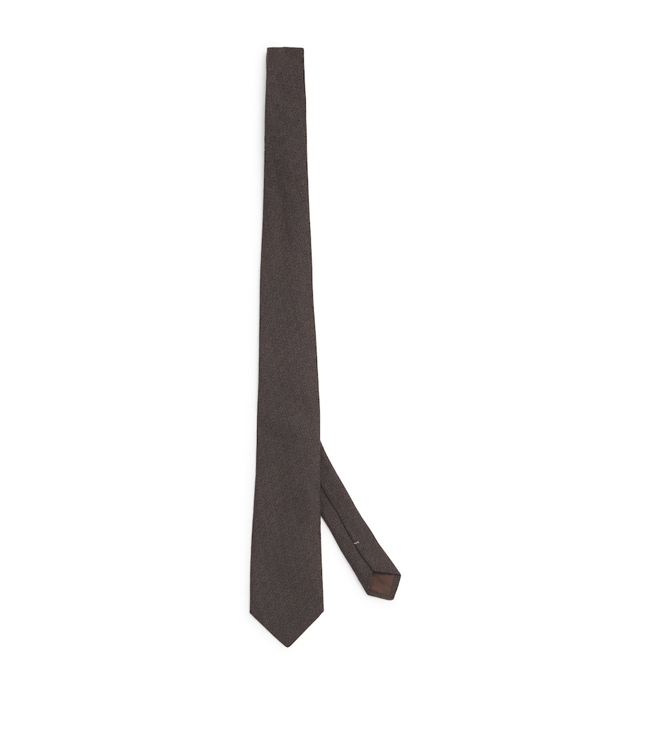 Virgin Wool-Silk Tie 5 Image 1