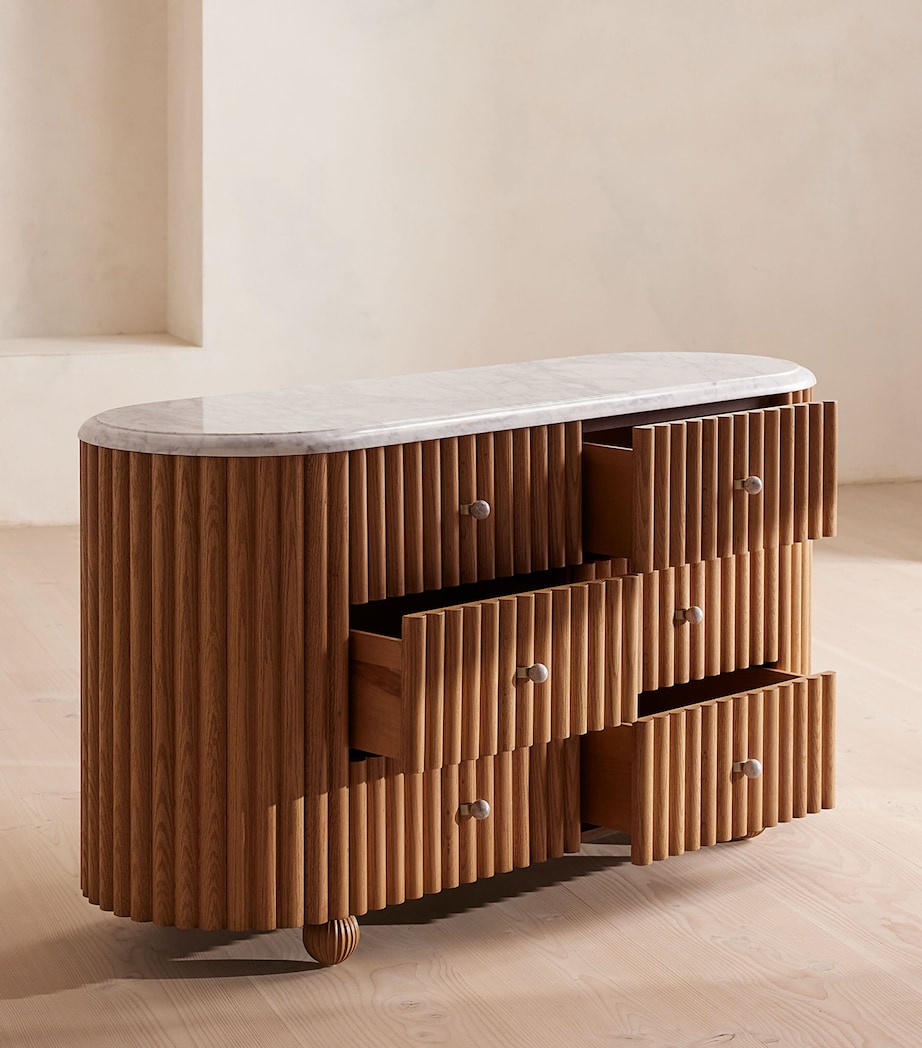 Soho Home Carlisle Six-Drawer Dresser Natural Image 5