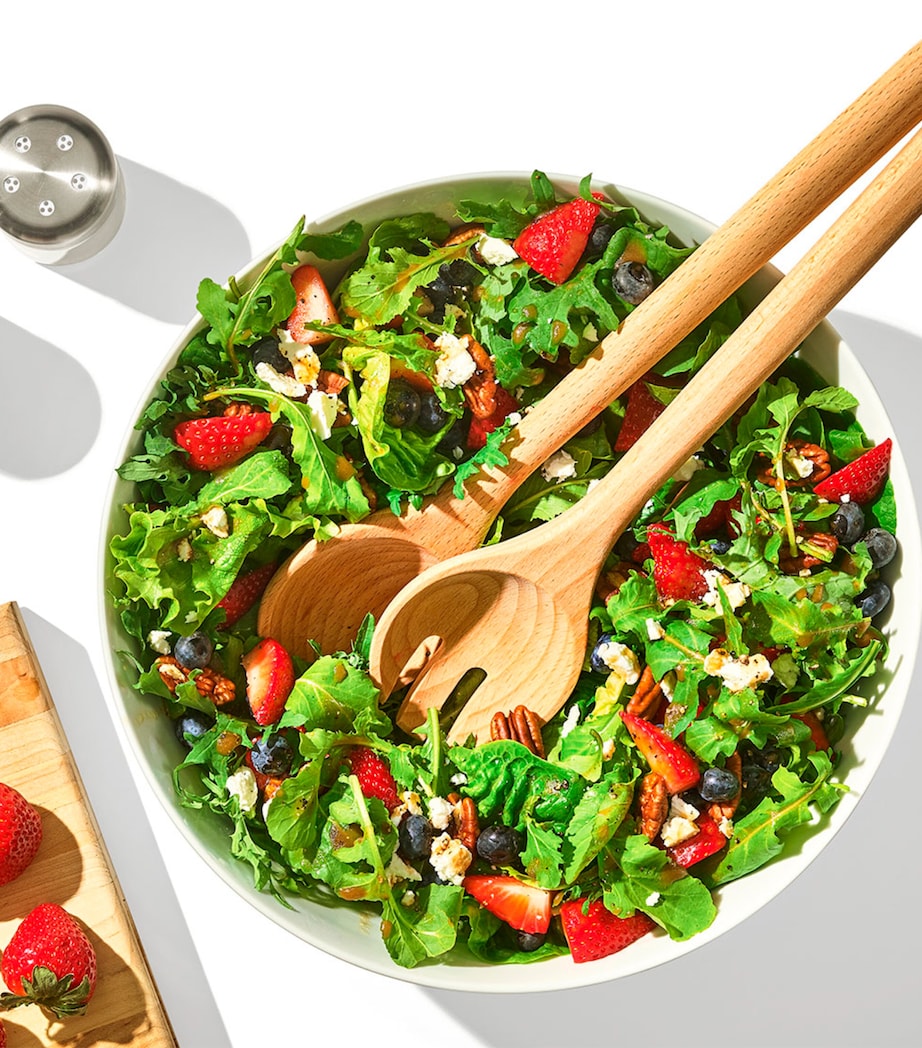 Set of 2 Wood Good Grips Salad Servers BEECHWOOD BROWN Image 6