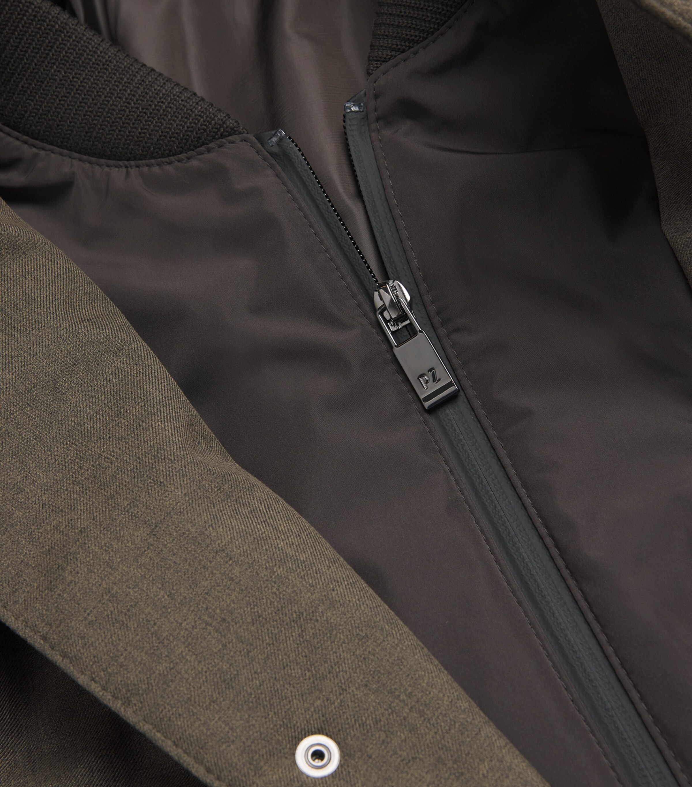 Pal Zileri Mens Padded Jacket Brown Image 5