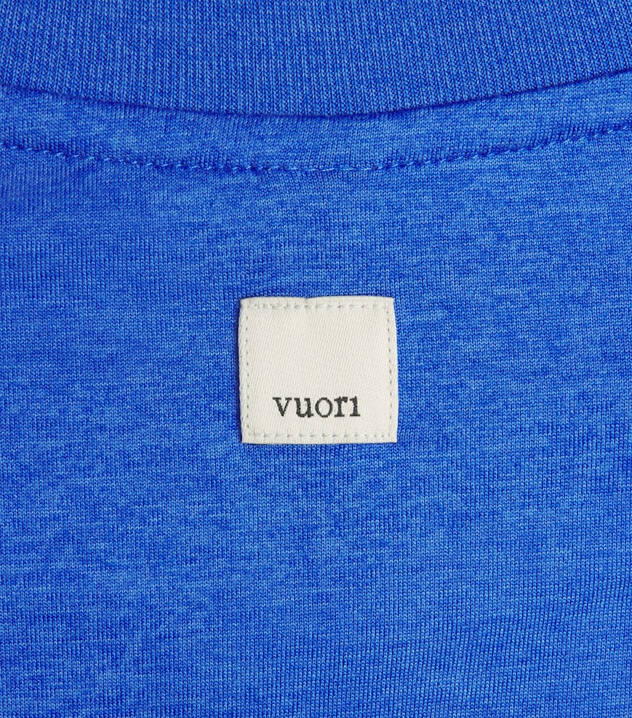 VUORI Womens Energy T-Shirt Electric Blue Heathr Image 6